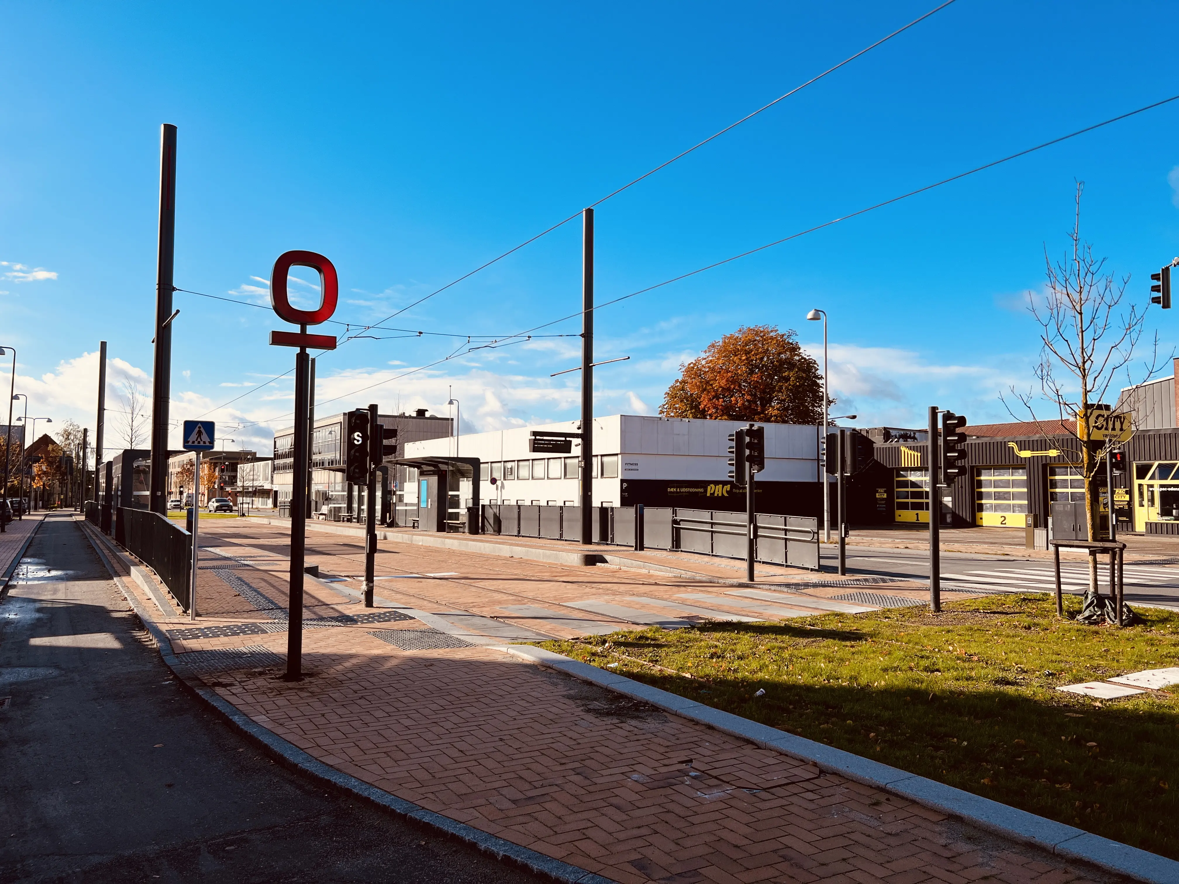 Billede af Vestre Stationsvej Letbanestation. Billede af Vestre Stationsvej Letbanestation.