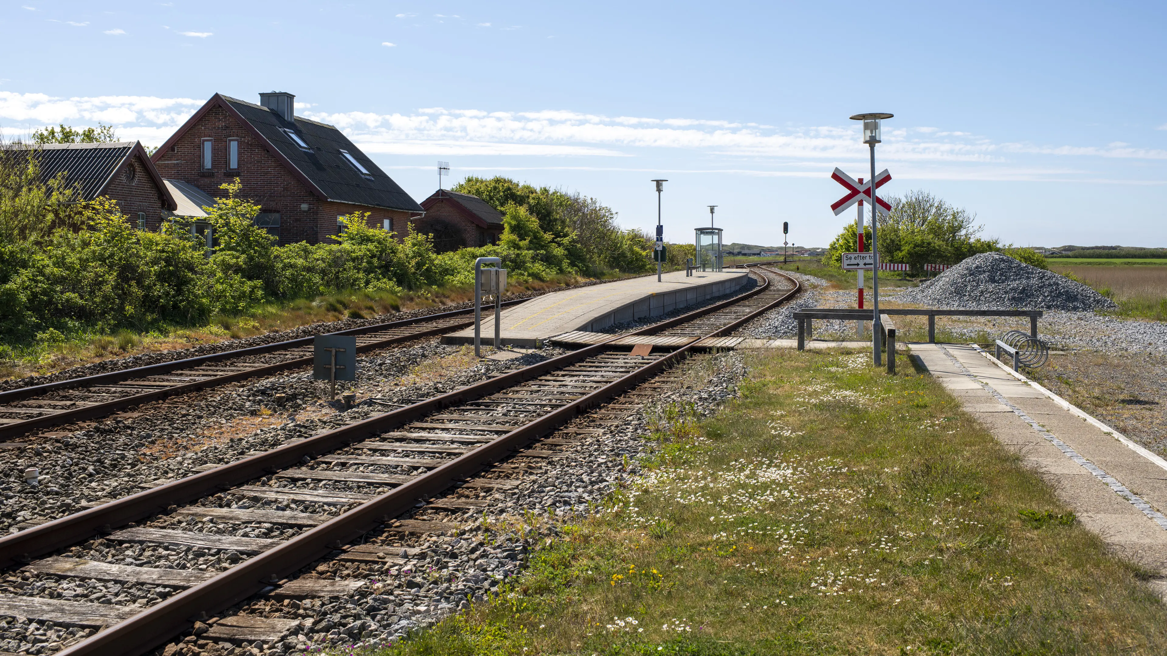 Billede af Strande Station.