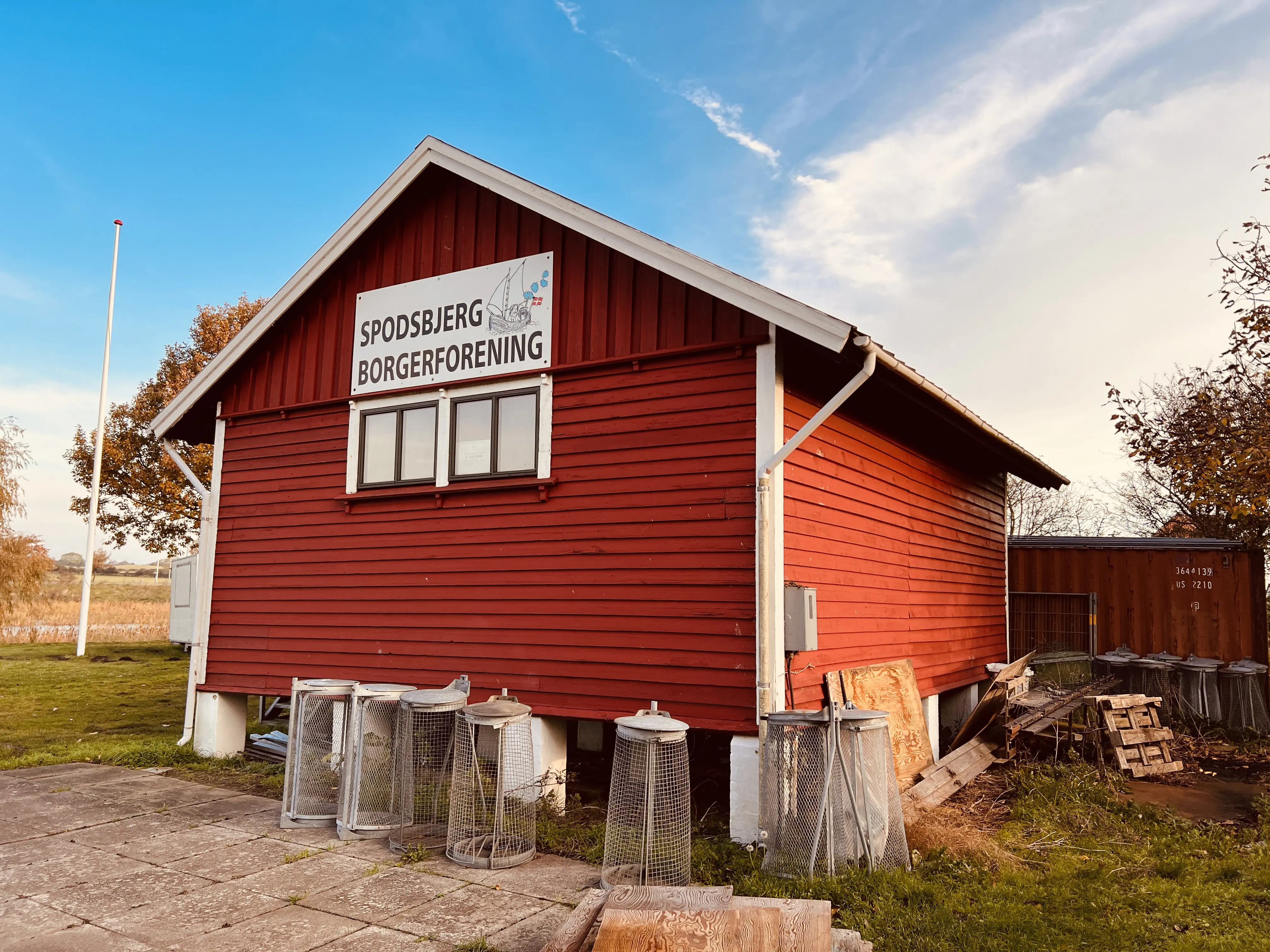 Billede af Spodsbjerg Stations varehus.