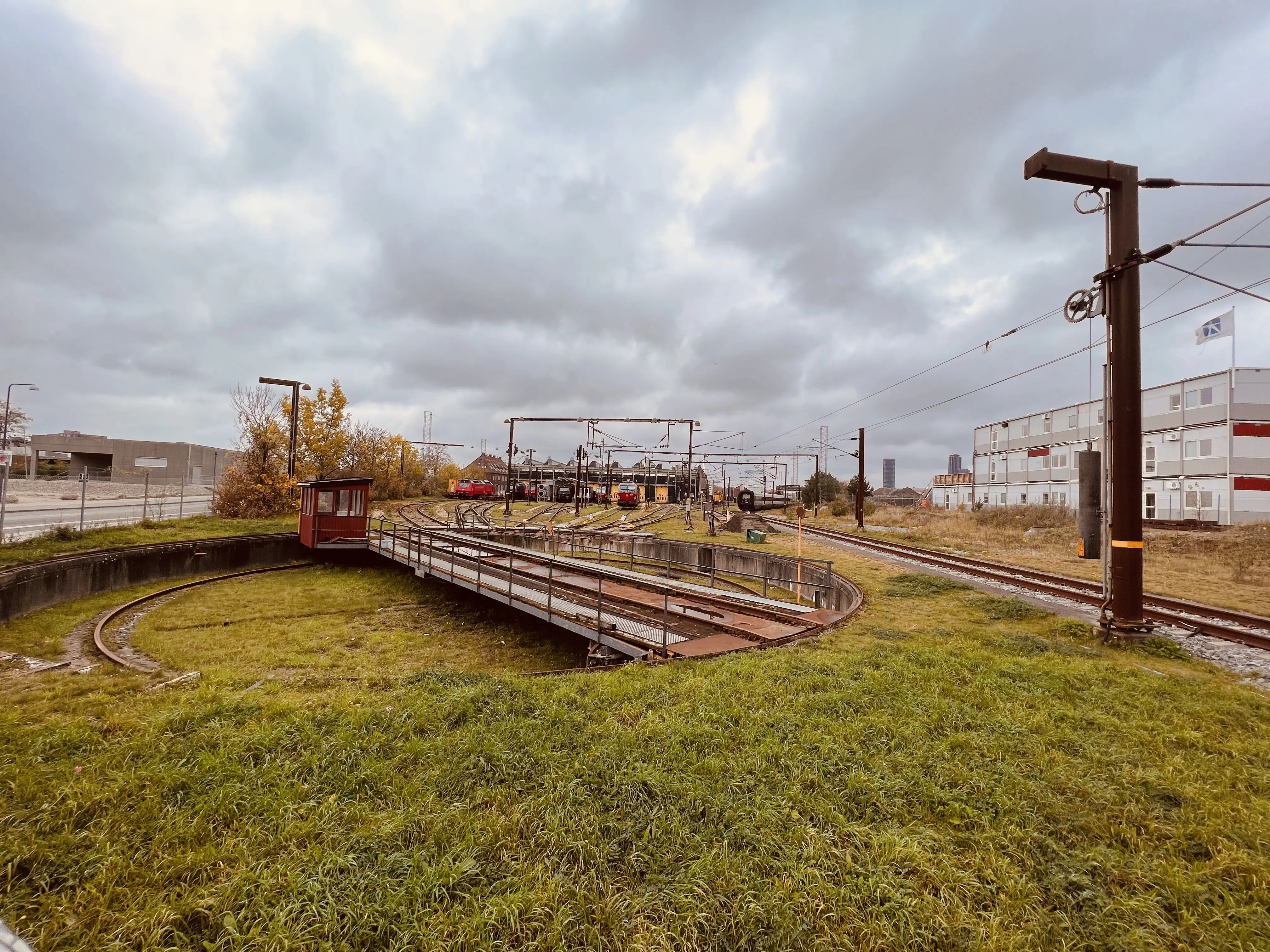 Billede af drejeskiven ved værksted, remise og vedligeholdelsesområdet ved København Hovedbanegårds. Billede af drejeskiven ved værksted, remise og vedligeholdelsesområdet ved København Hovedbanegårds.