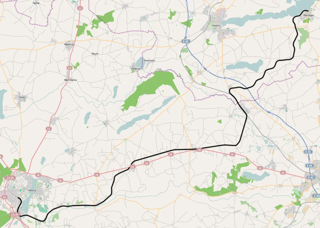 Banekort fra Mariager-Faarup Jernbane (MFVJ). Banekort fra Mariager-Faarup Jernbane (MFVJ).