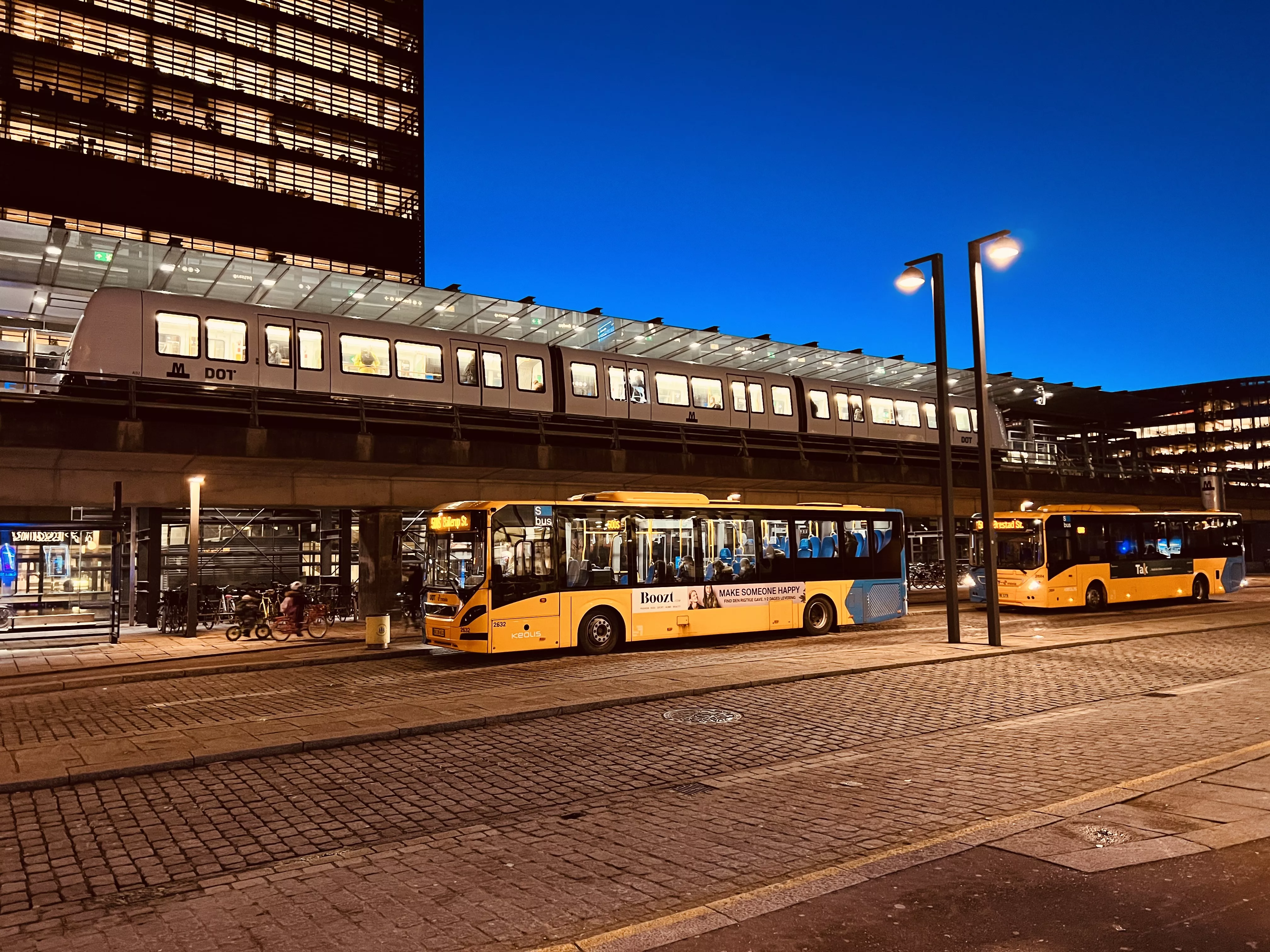 Billede af Ørestad Metrostation.