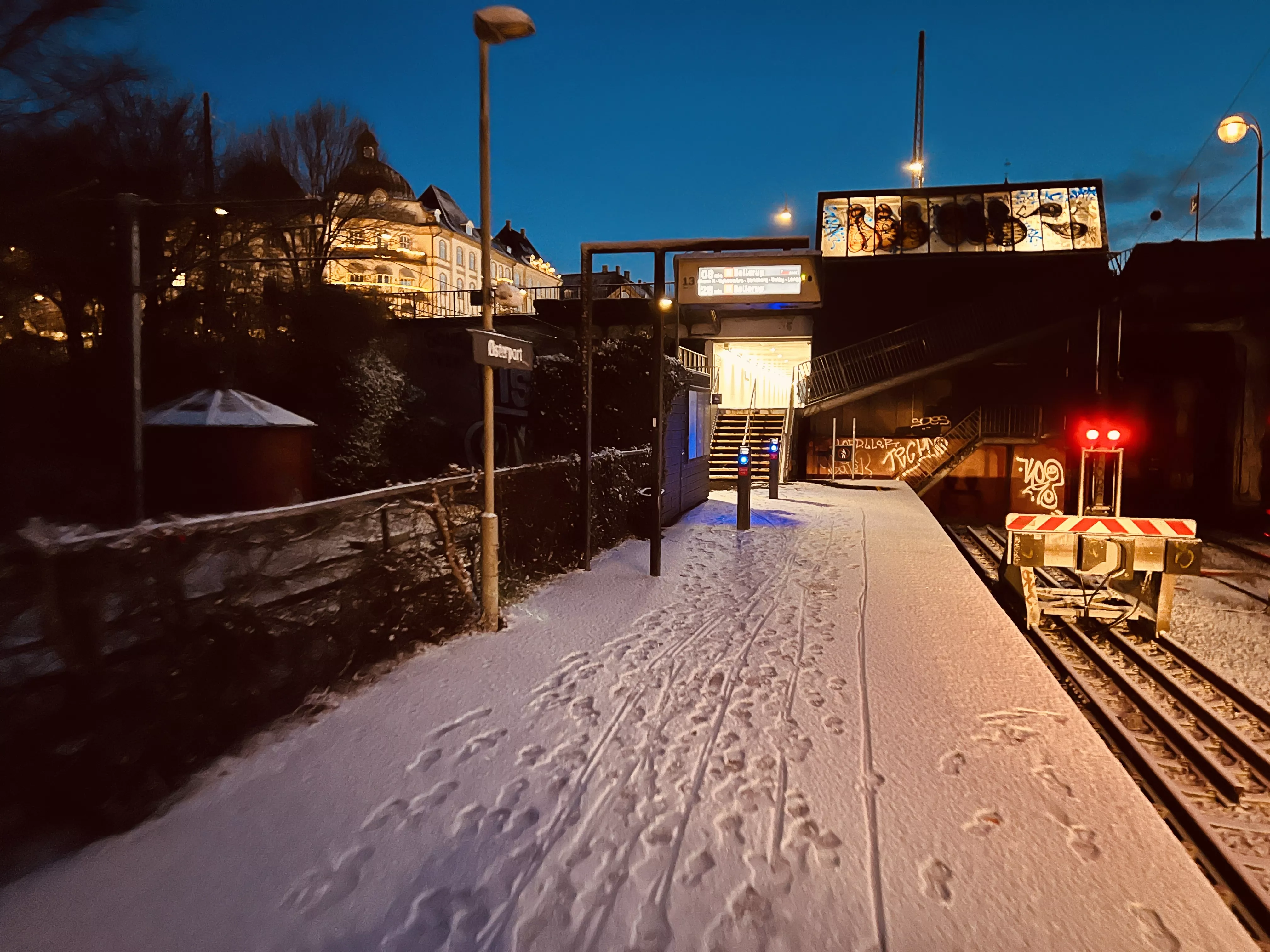 Billede af Østerport Station tidlig morgen. Billede af Østerport Station tidlig morgen.