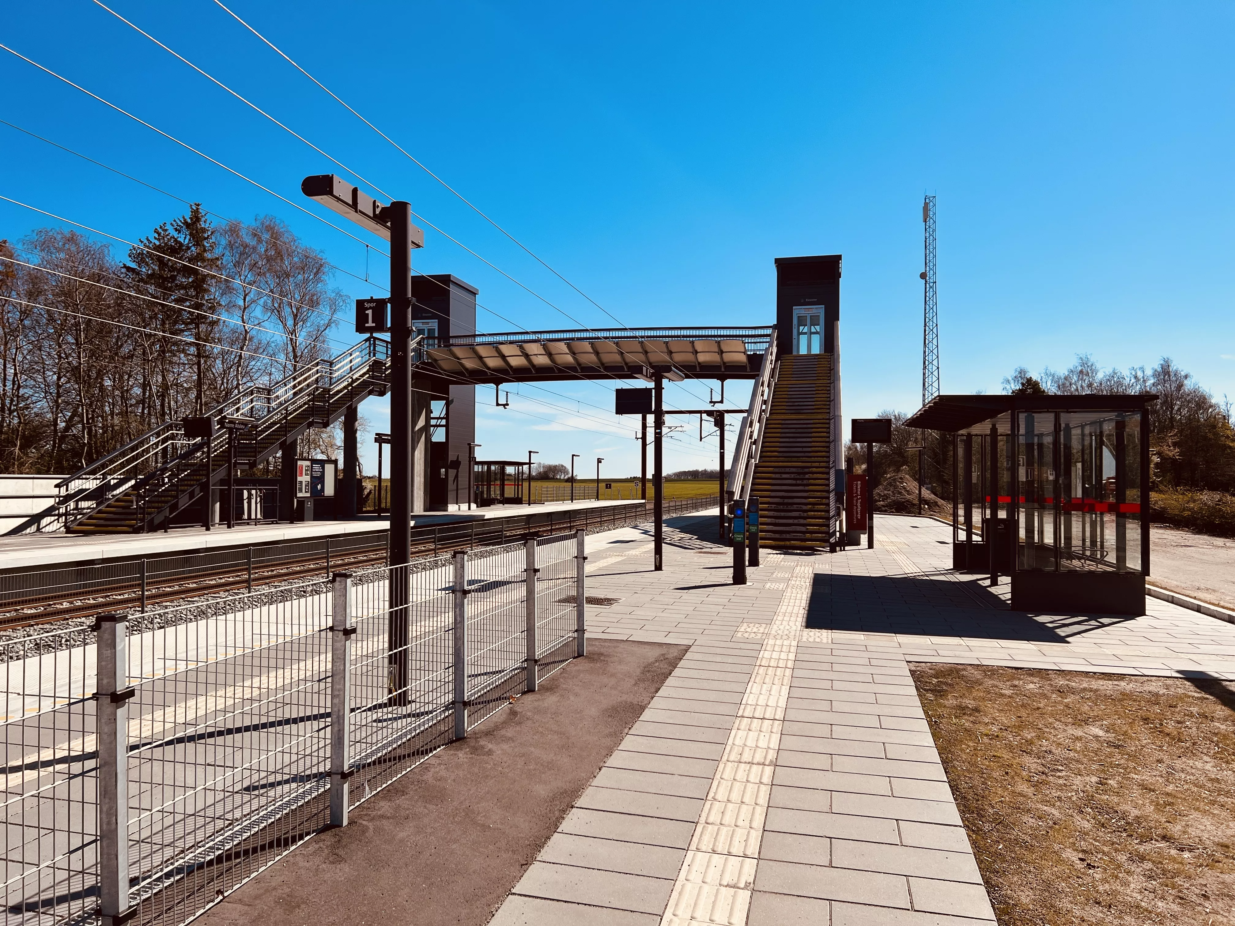 Billede af Nørre Alslev Trinbræt. Billede af Nørre Alslev Trinbræt.