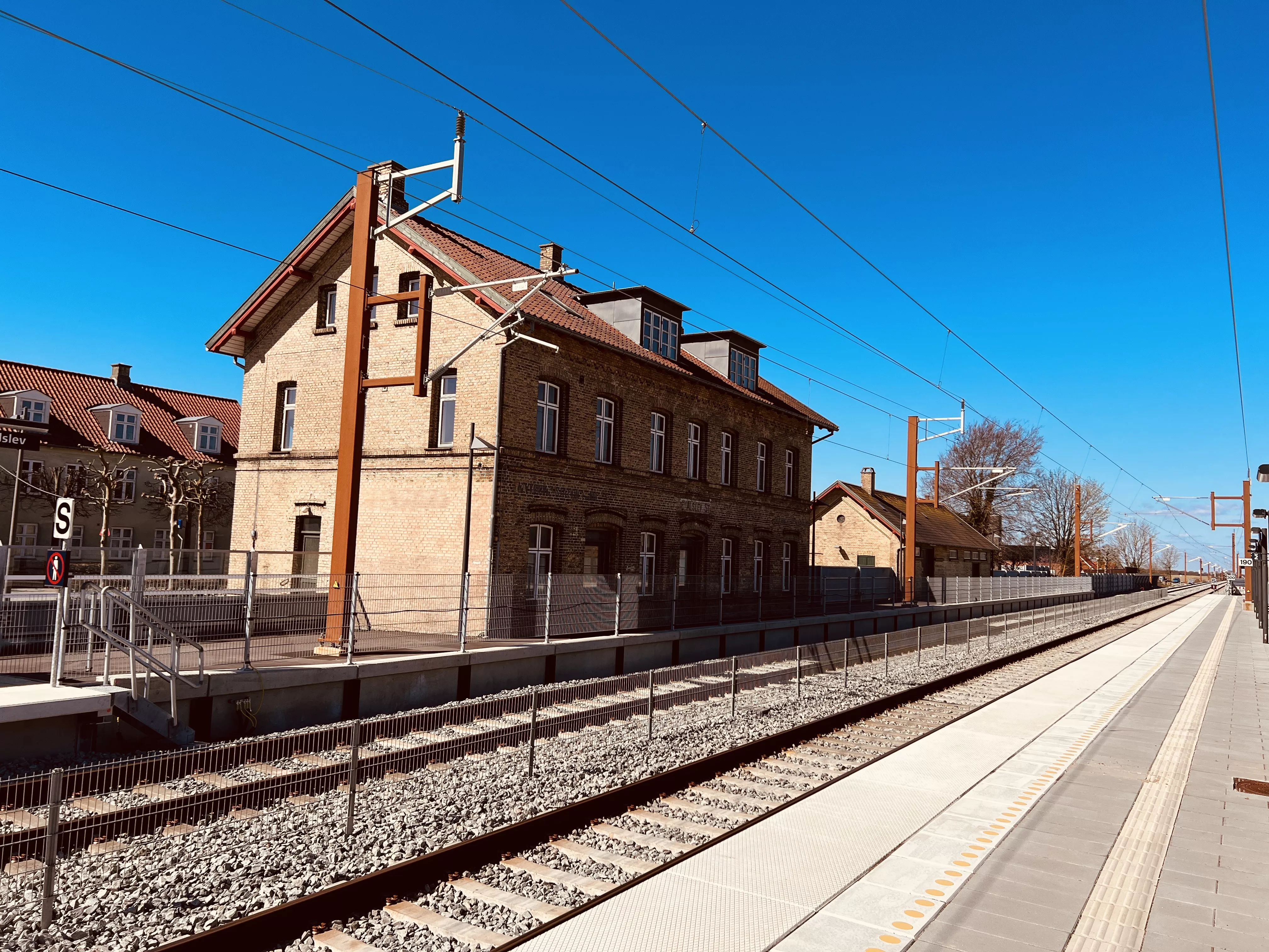 Billede af Nørre Alslev Station. Billede af Nørre Alslev Station.