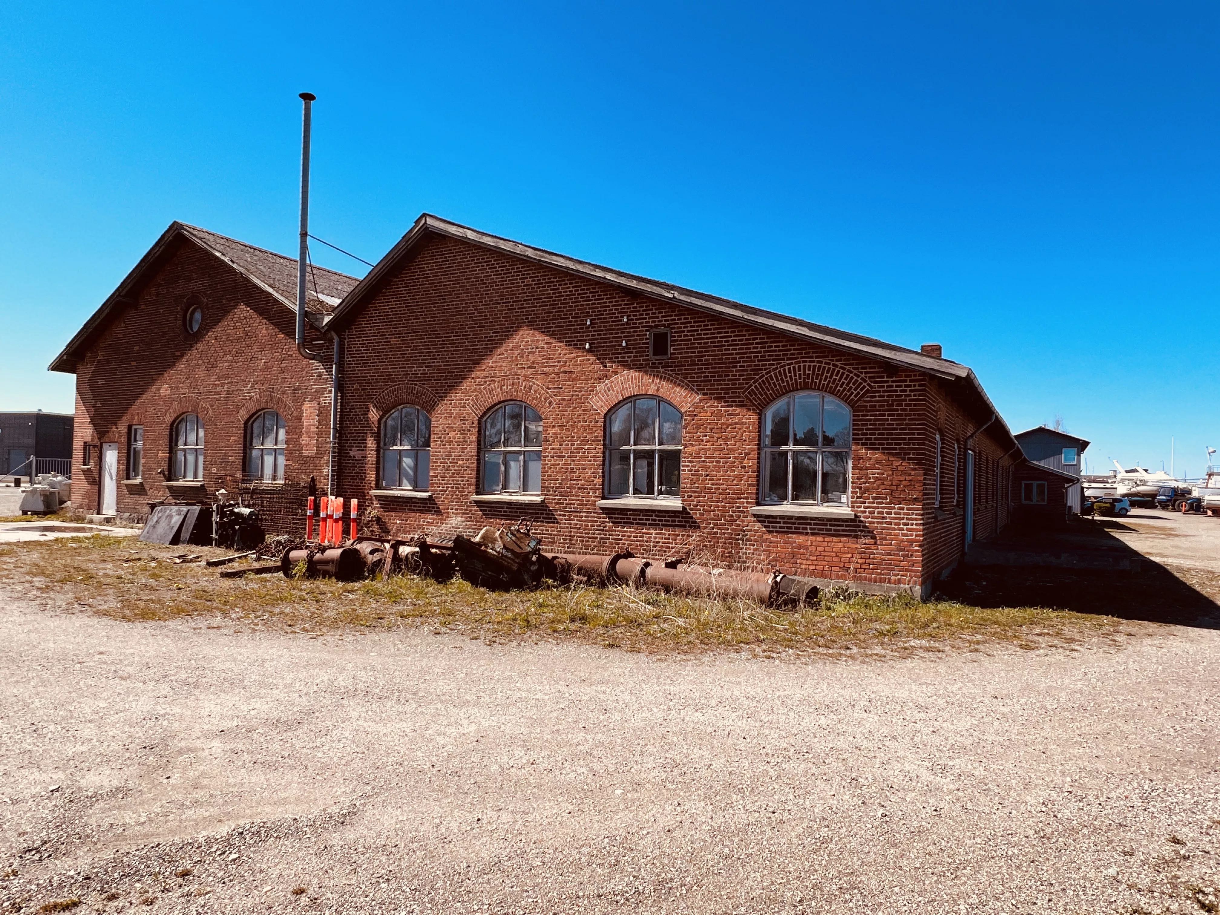 Billede af Stubbekøbing Stations remise. Billede af Stubbekøbing Stations remise.