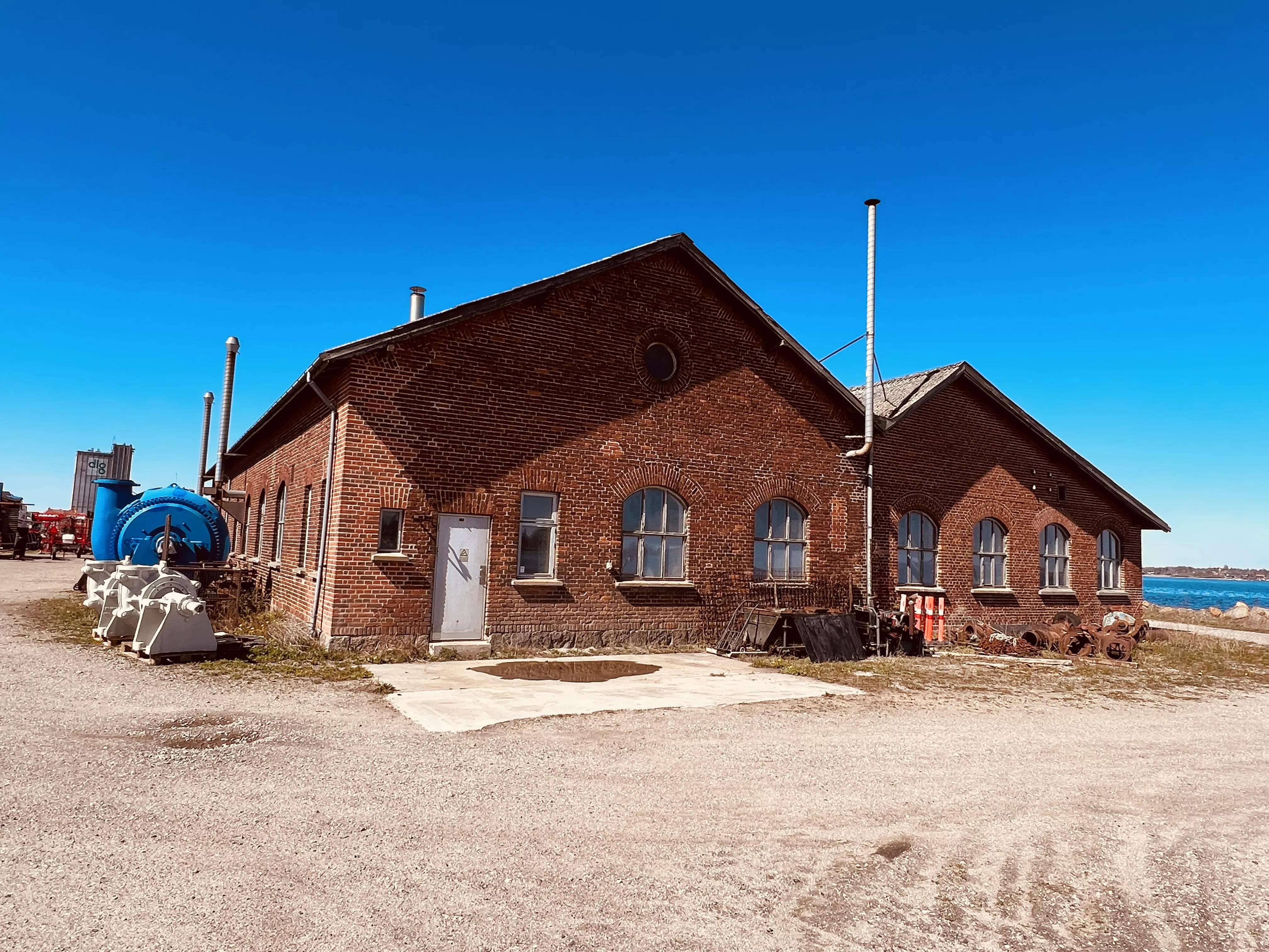 Billede af Stubbekøbing Stations remise. Billede af Stubbekøbing Stations remise.