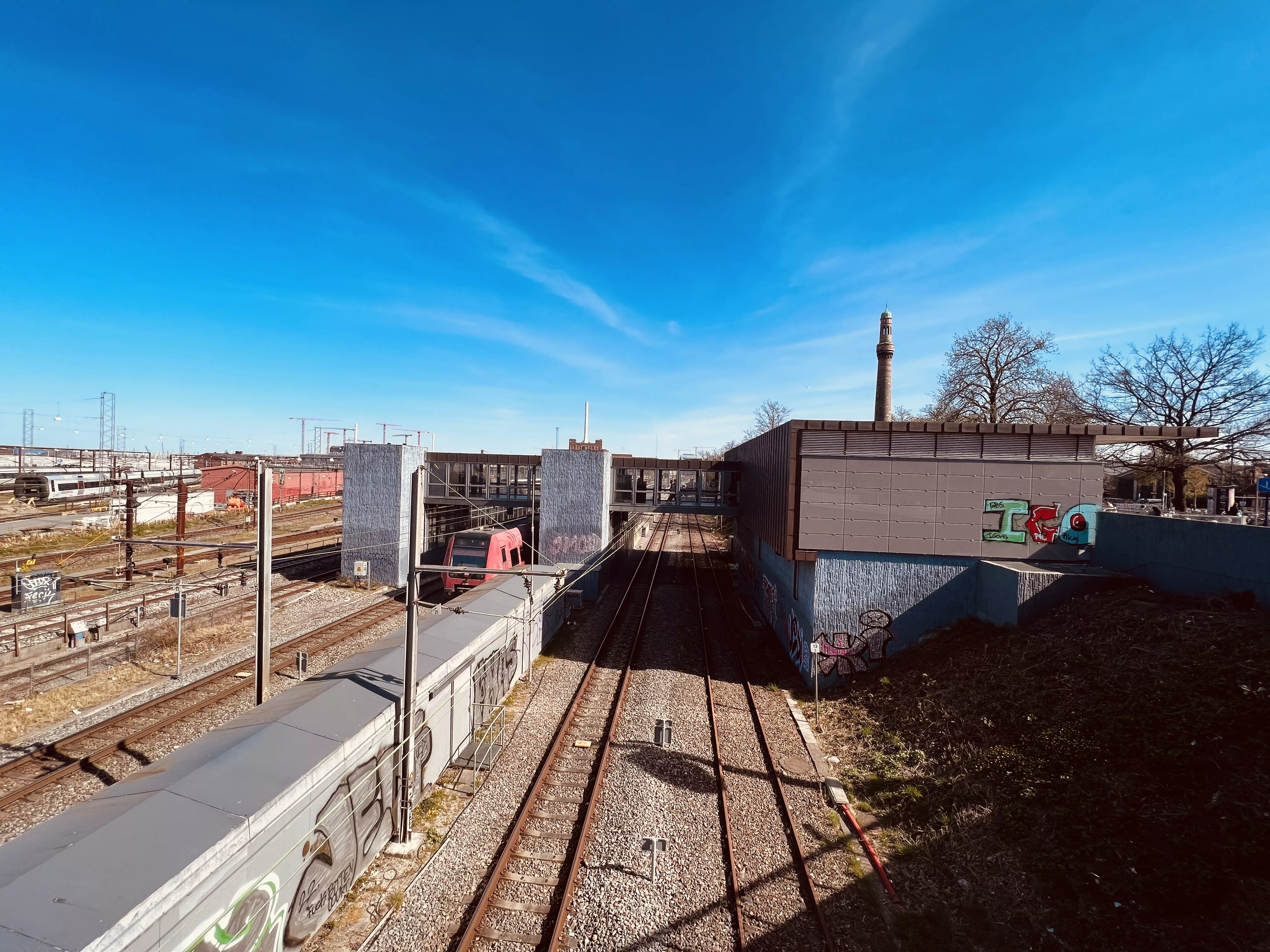 Billede af Svanemøllen S-togsstation. Billede af Svanemøllen S-togsstation.