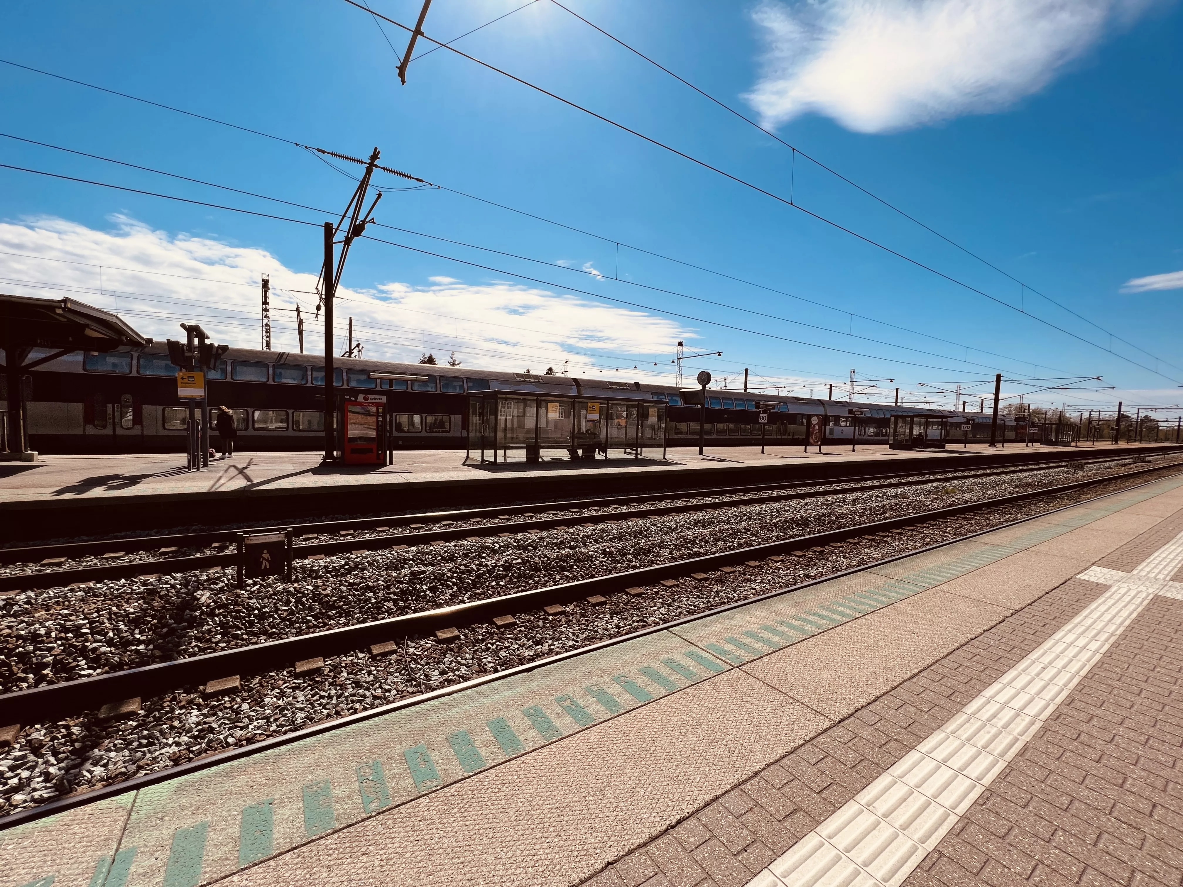 Billede af Ringsted Stations sporareal. Billede af Ringsted Stations sporareal.