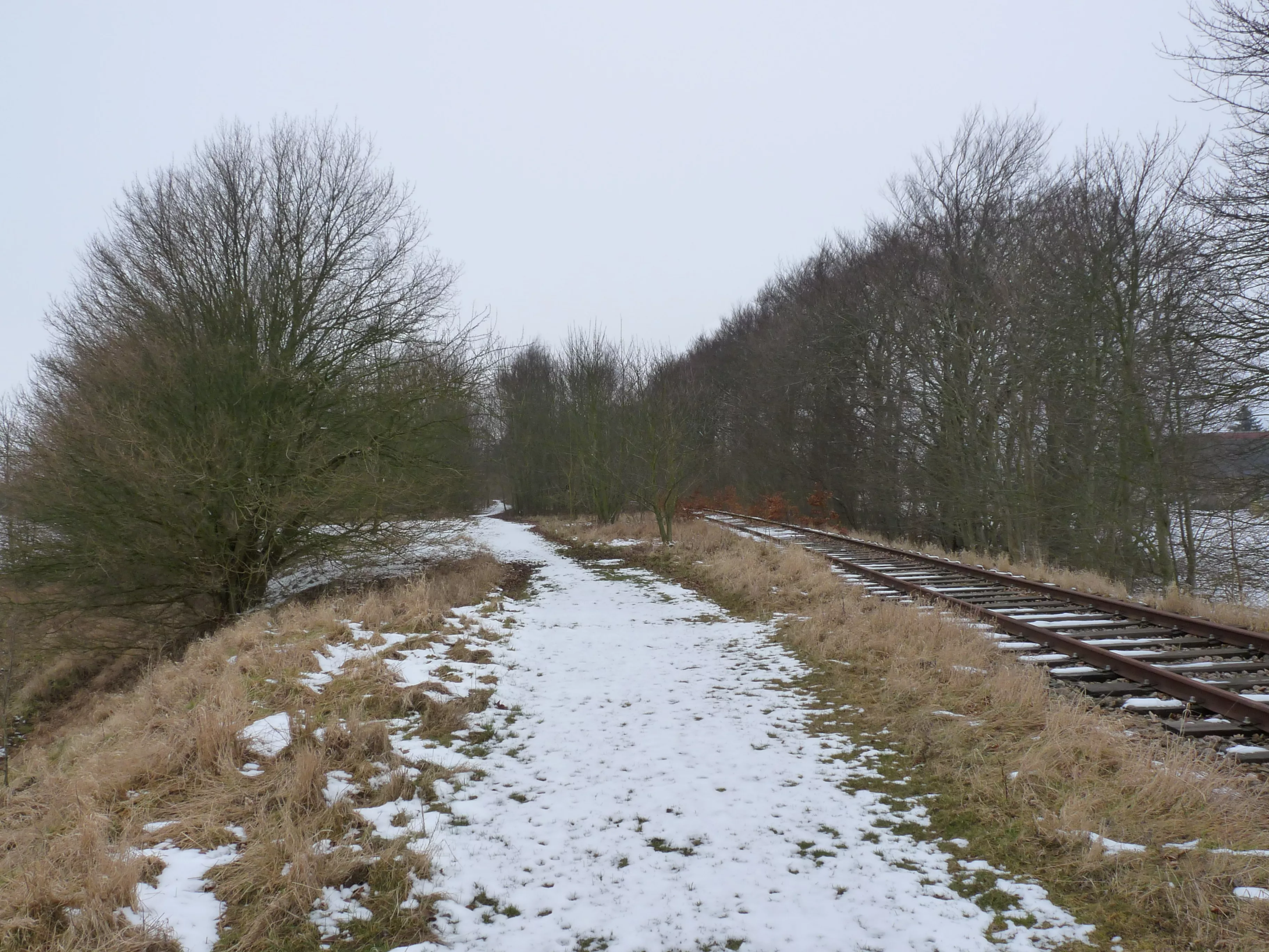 Billede af Sludstrup Trinbræt - Trinbræt er nedrevet, men Sludstrup Trinbræt har ligget her.