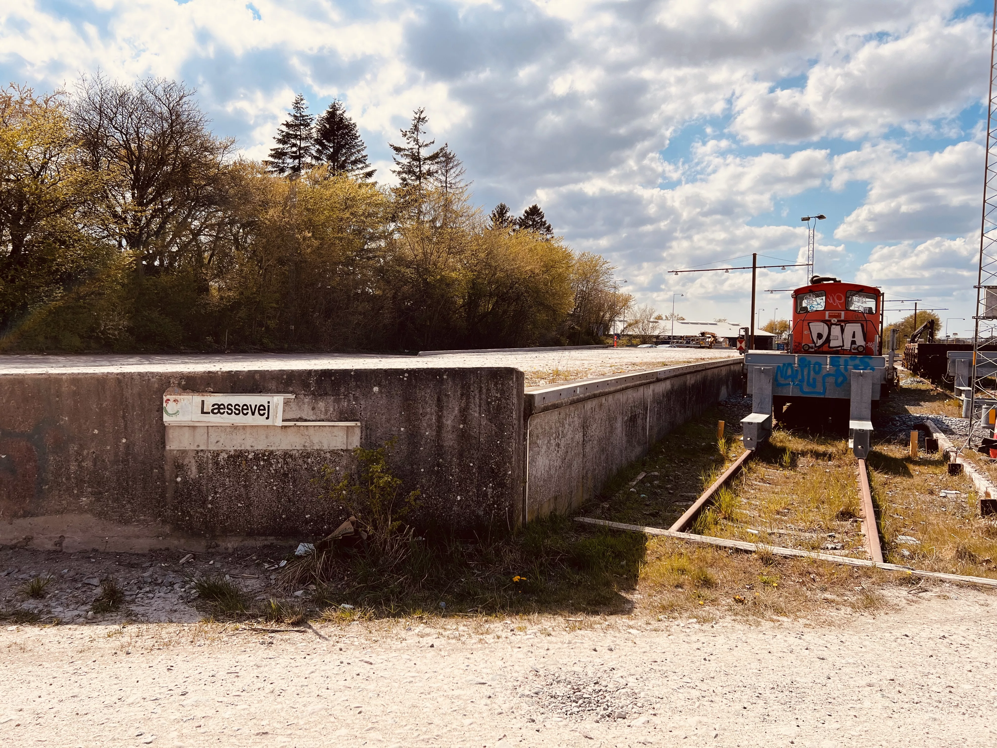 Billede af Ringsted Stations læsserampe. Billede af Ringsted Stations læsserampe.