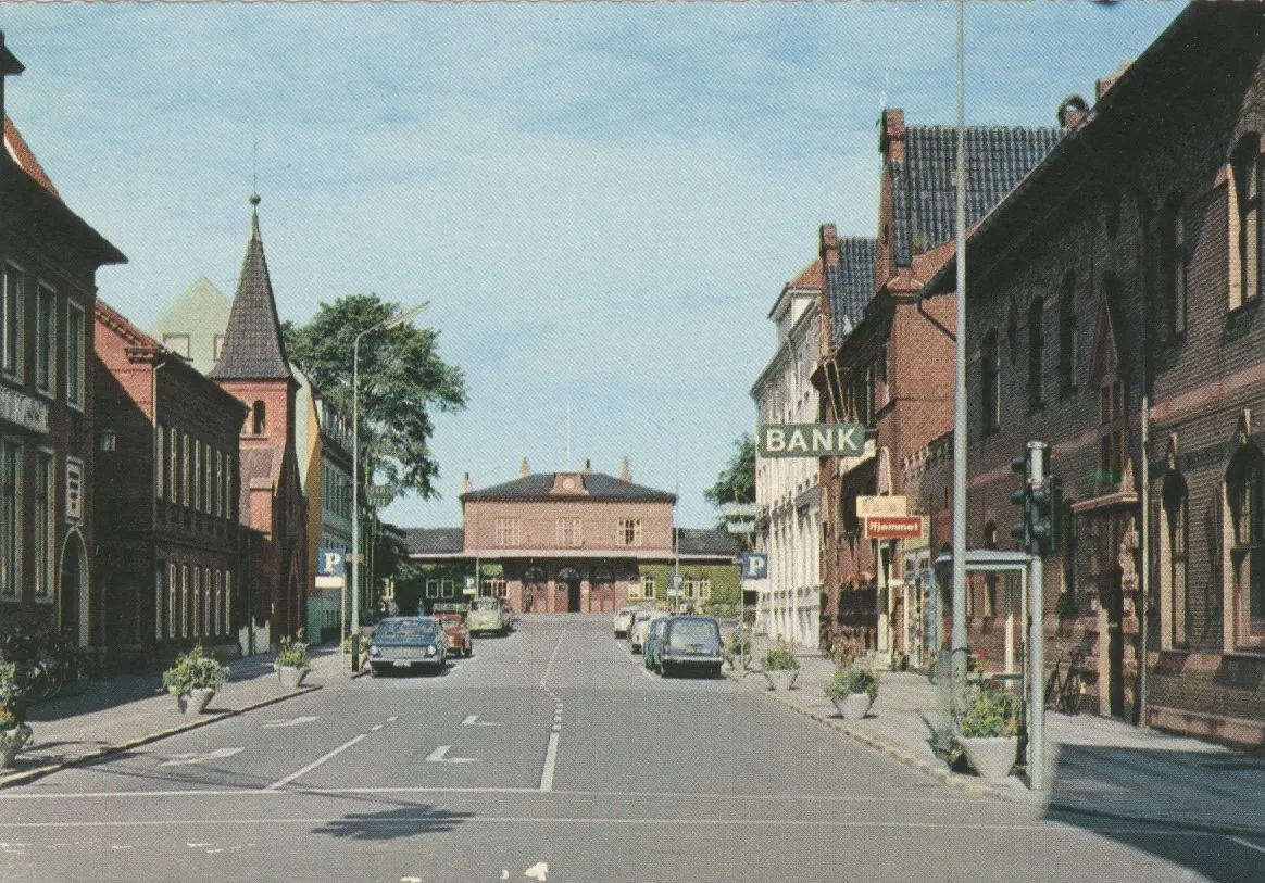 Postkort af Frederikshavn Station. Postkort af Frederikshavn Station.