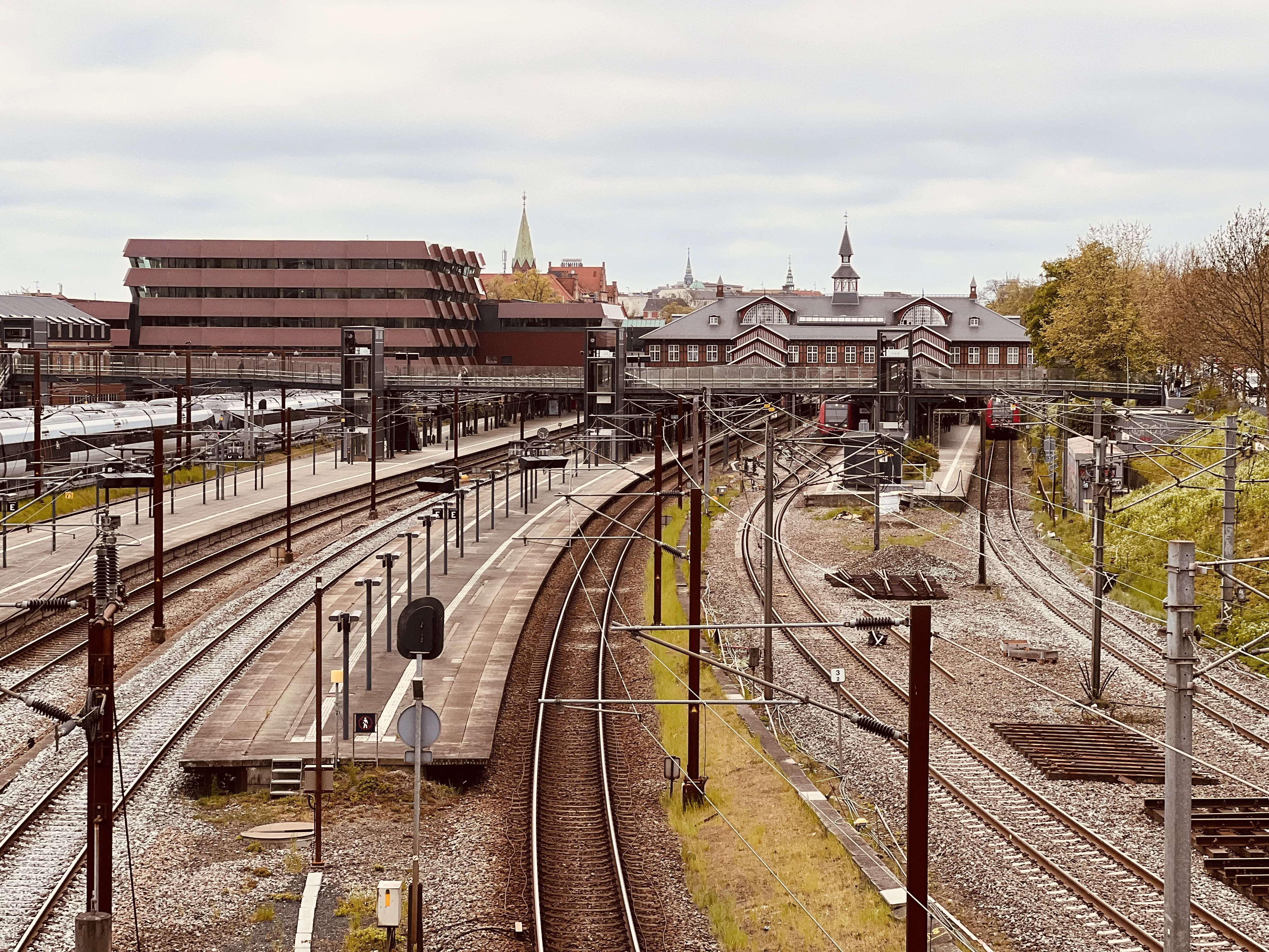 Billede af Østerport Stations sporareal.