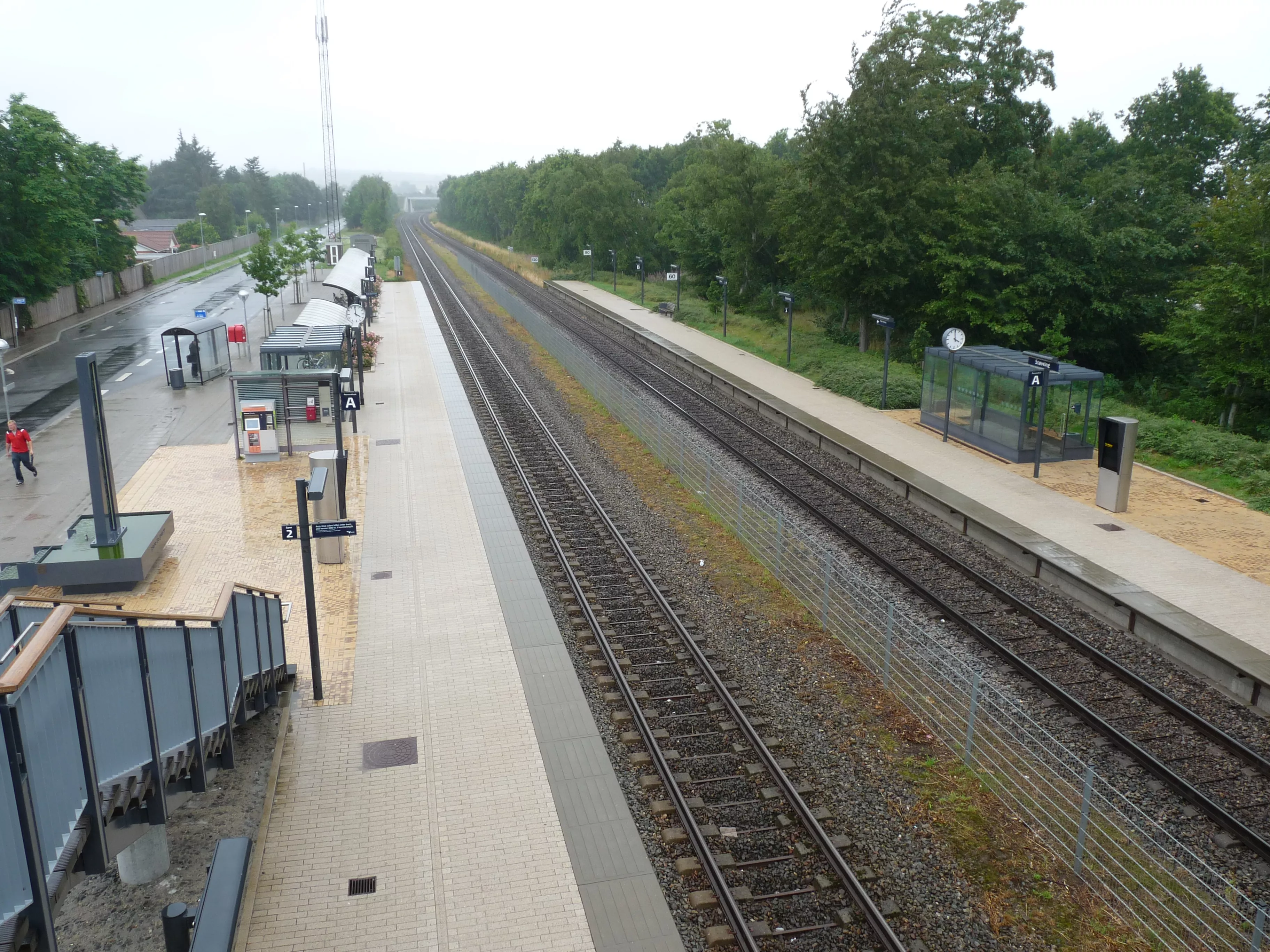 Støvring Station er nedrevet og erstattet af dette trinbræt.