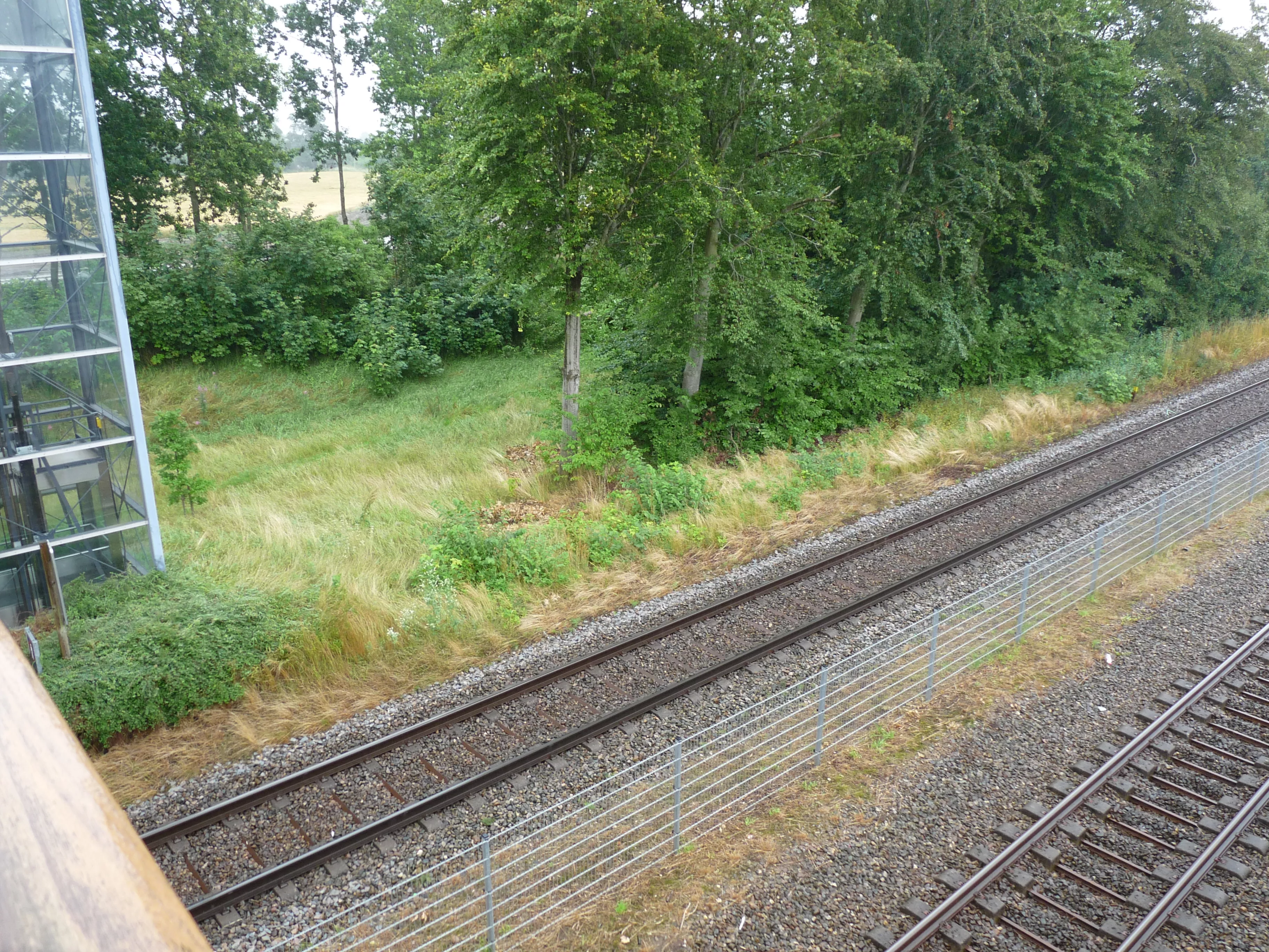 Støvring Station er nedrevet og erstattet af dette trinbræt.