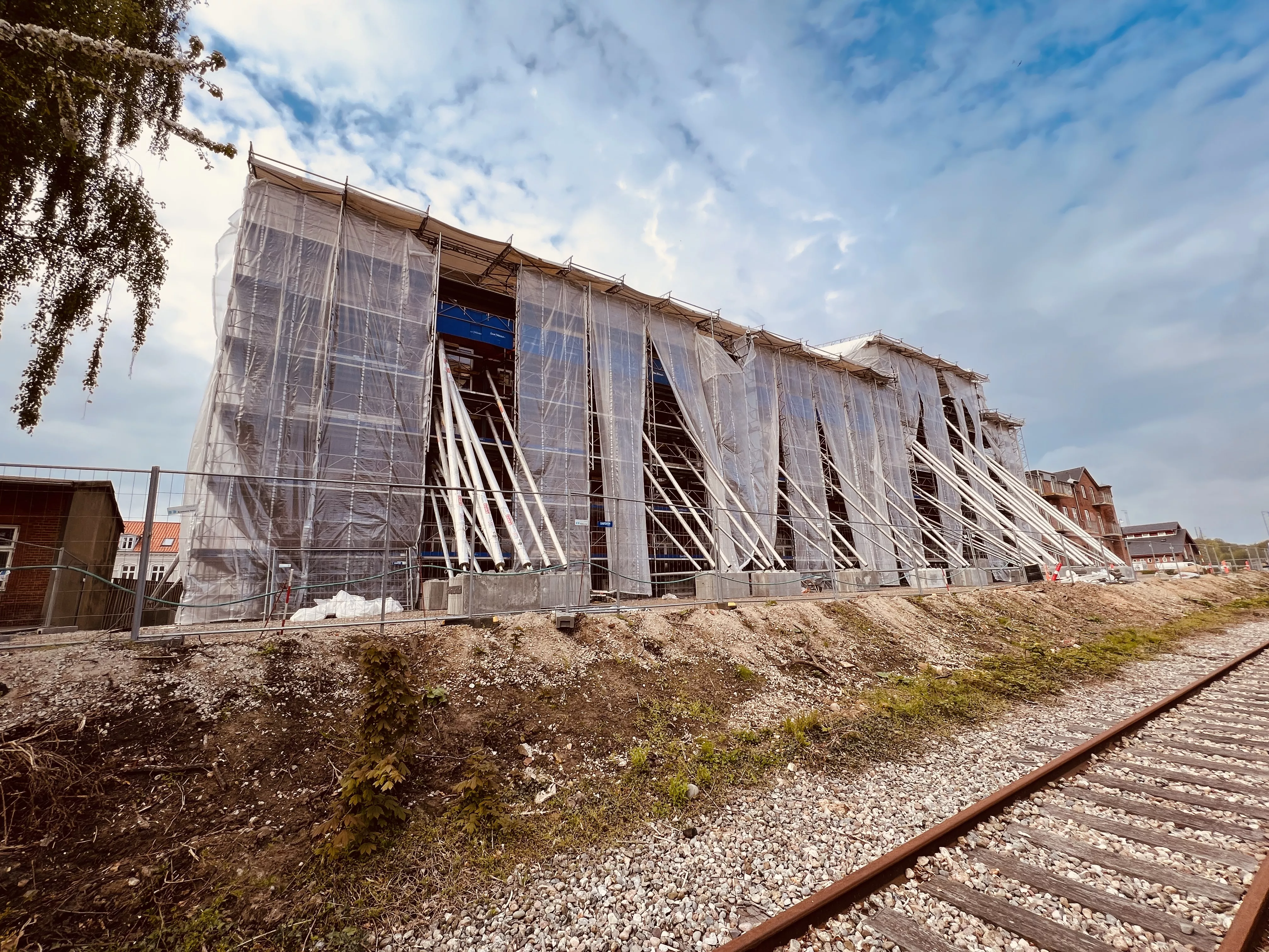 Billede af Fredericia Banegård efter branden den 28. januar 2022 kl. 02:15. Billede af Fredericia Banegård efter branden den 28. januar 2022 kl. 02:15.