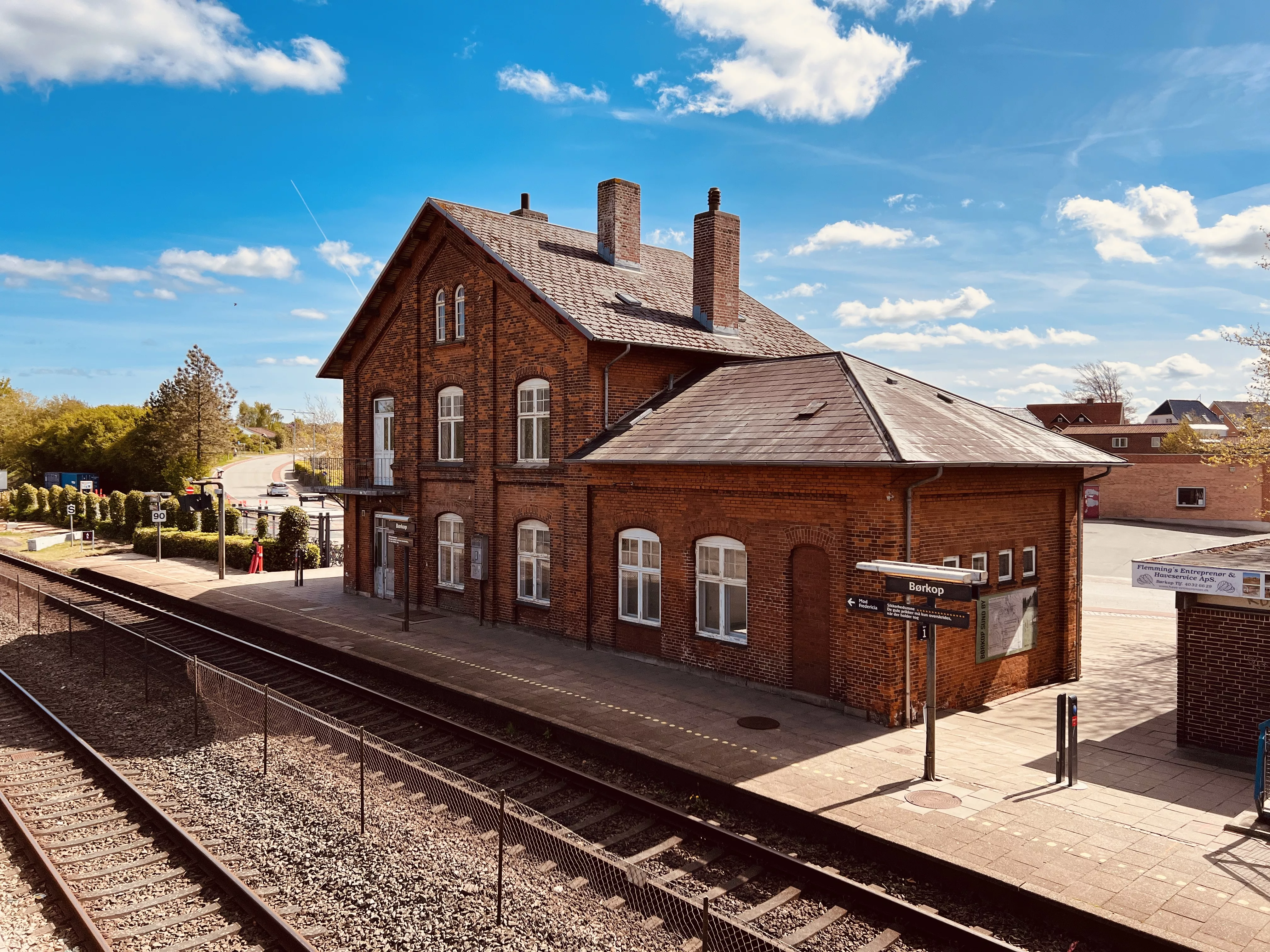 Billede af Børkop Station.