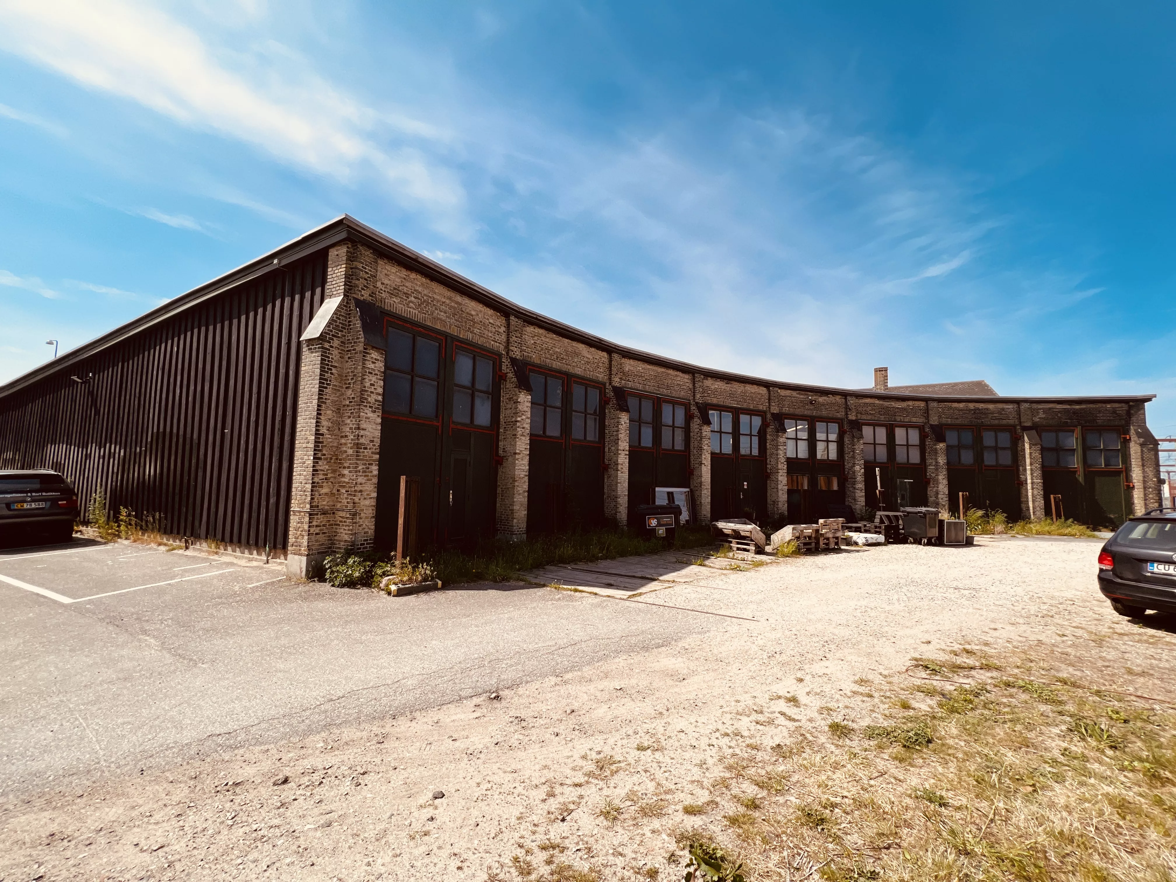 Billede af Næstved Stations remise.