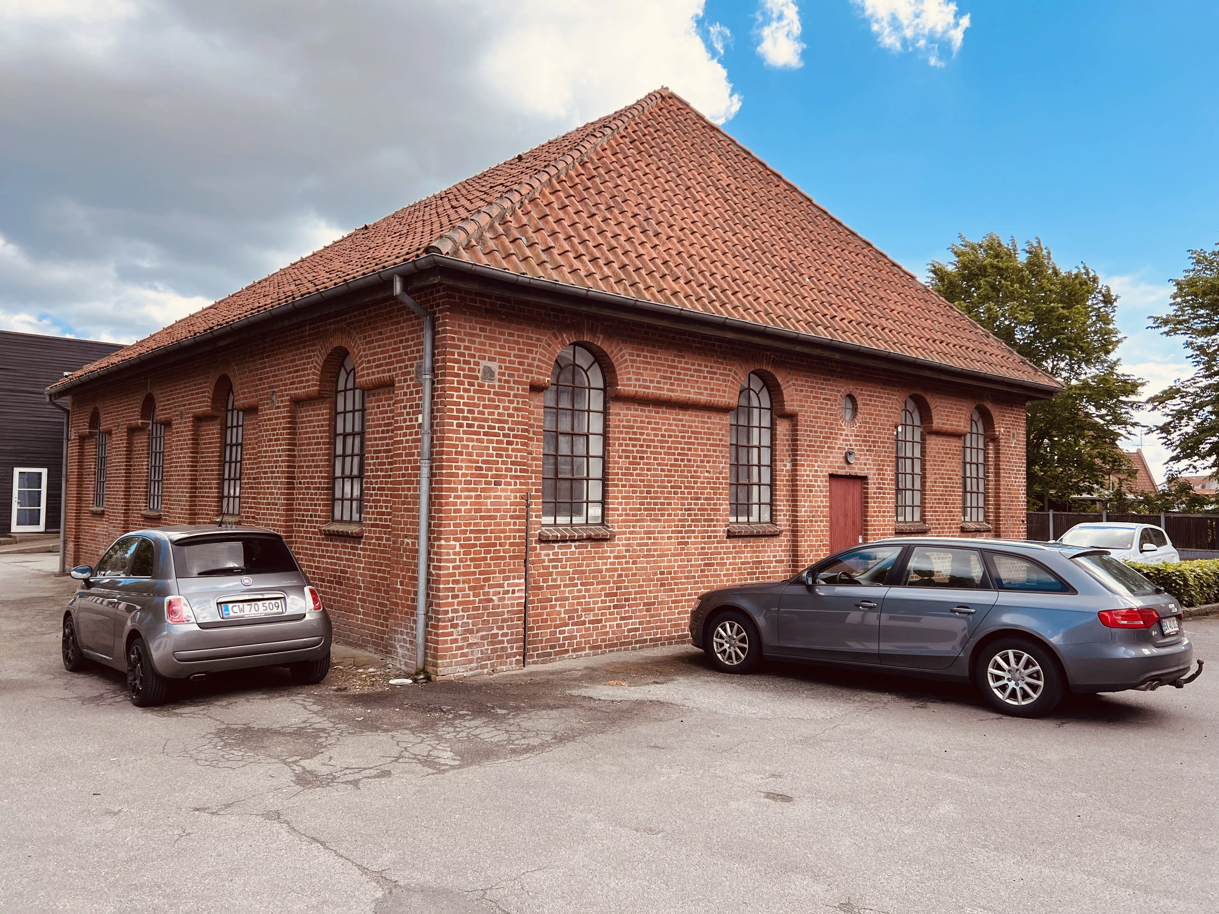 Billede af Grenaa Vestbanegårds remise.