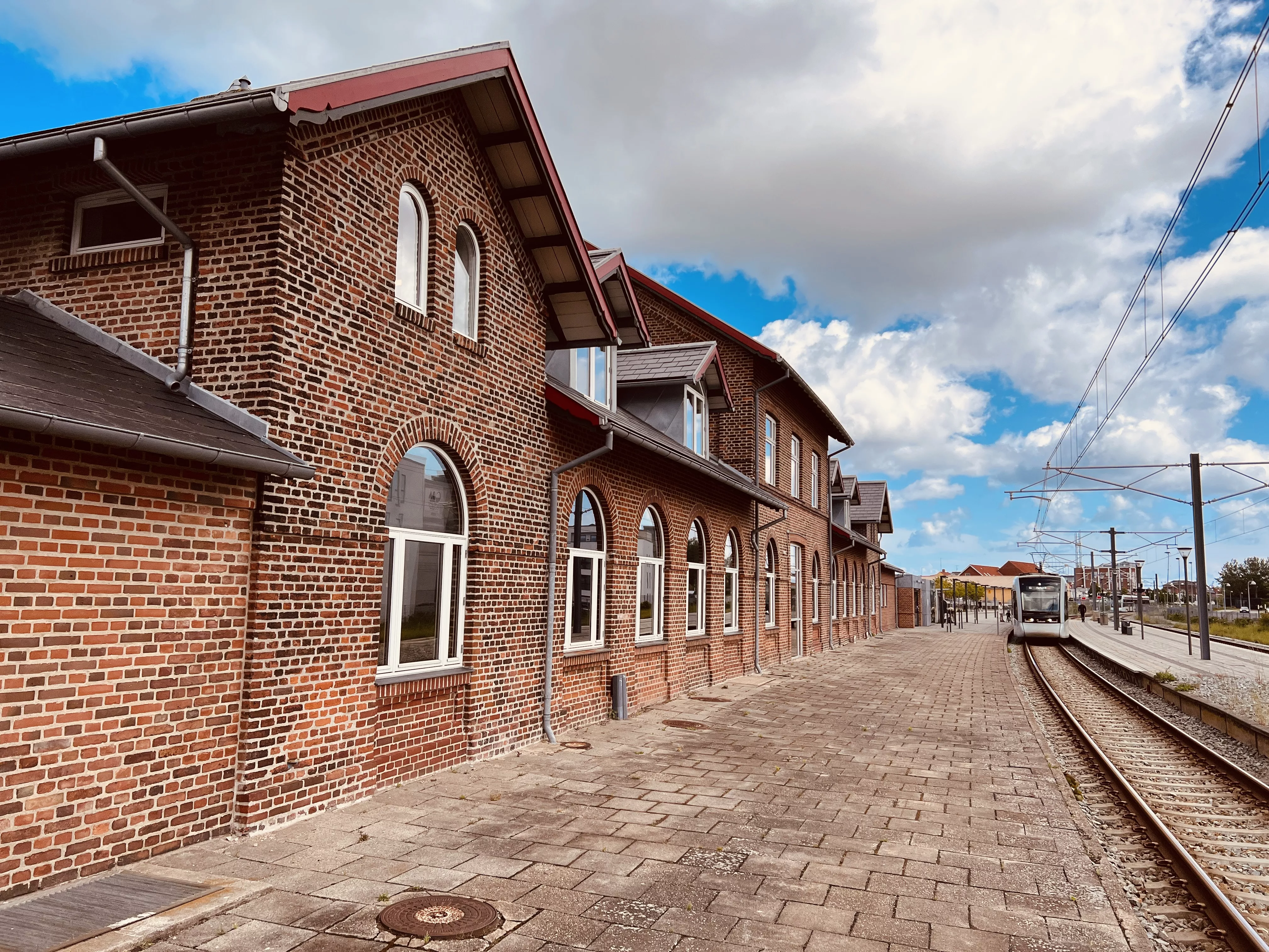 Billede af Grenaa Letbanestation.