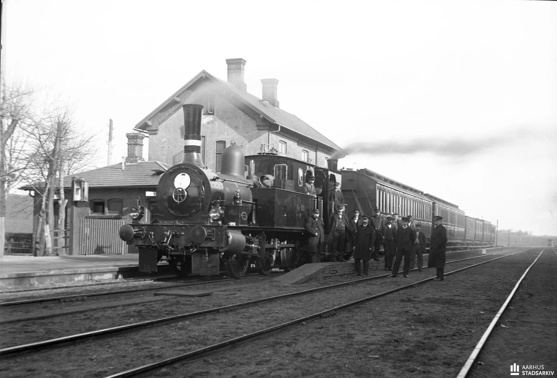 Billede af Mundelstrup Station.