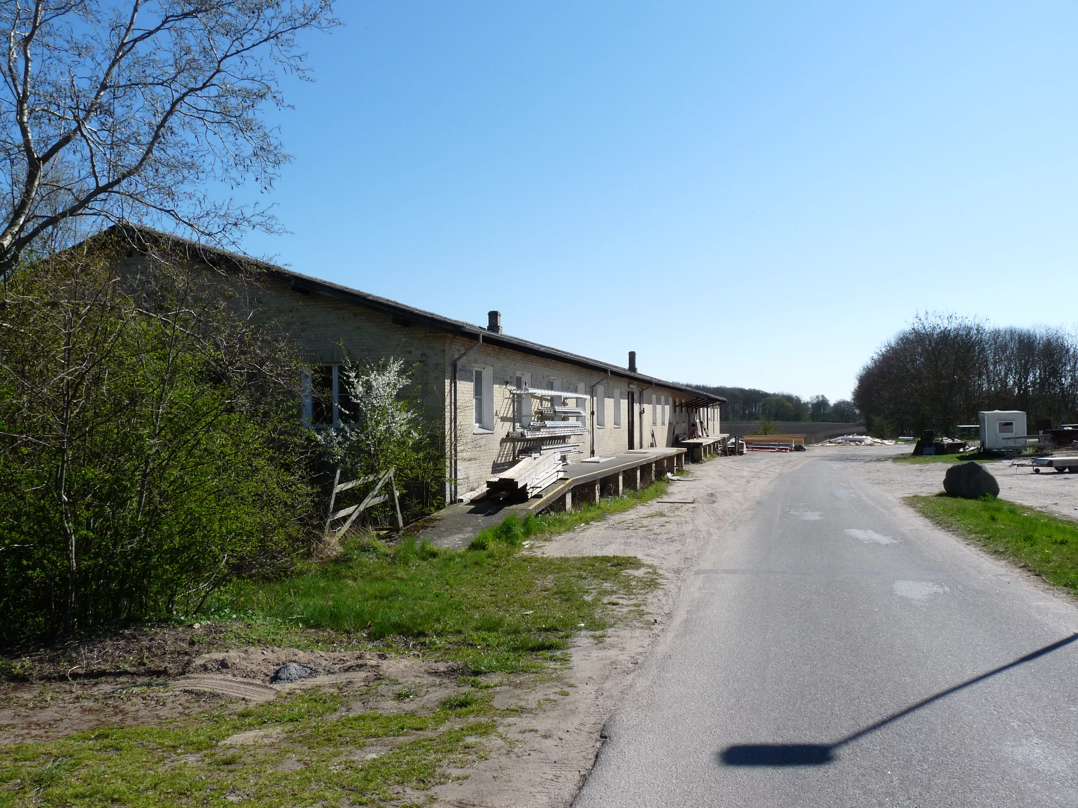 Billede af varehuset til Dalby Frugtlager Dalby Station.