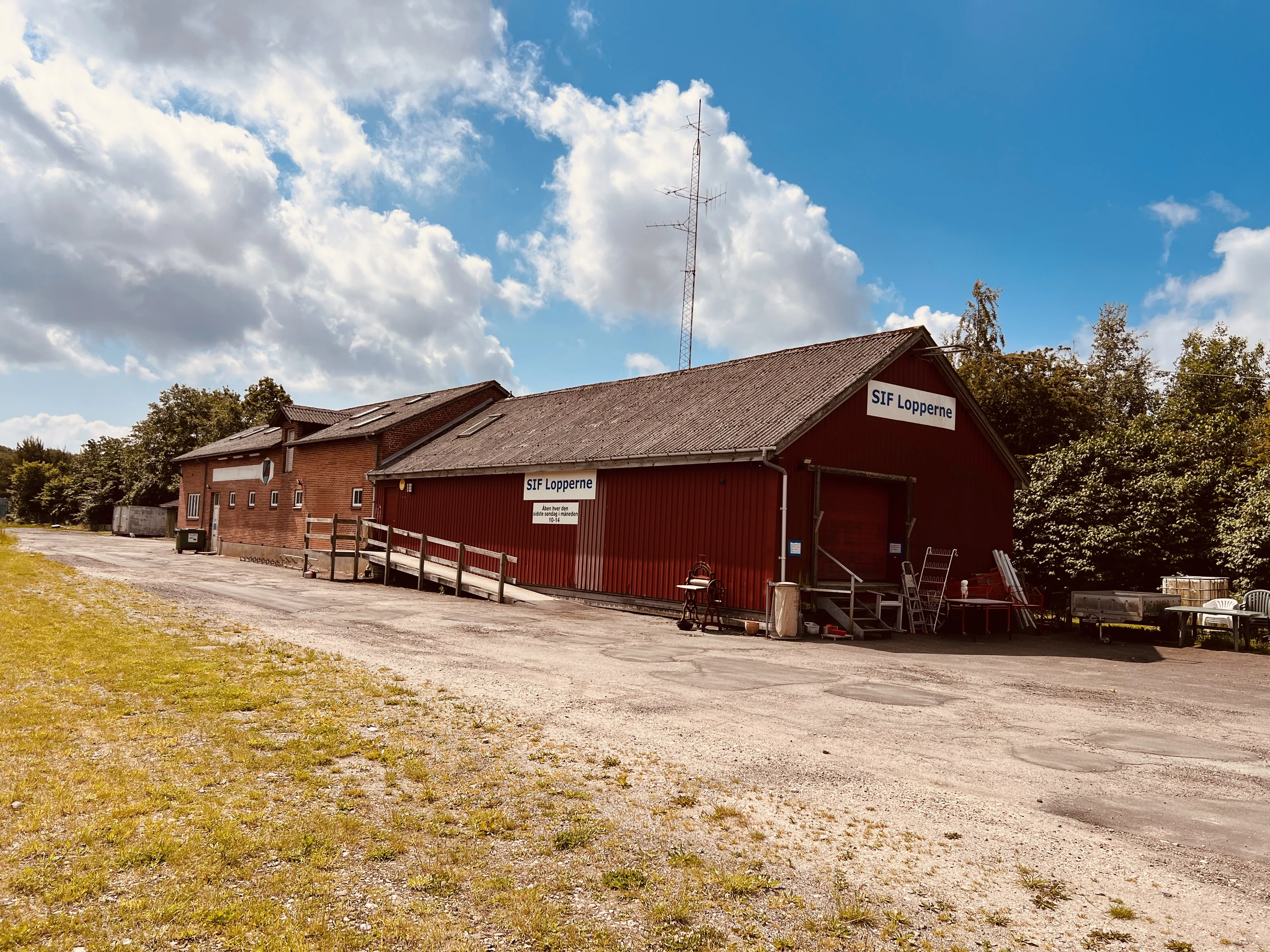 Billede af Stenstrup Stations varehus.