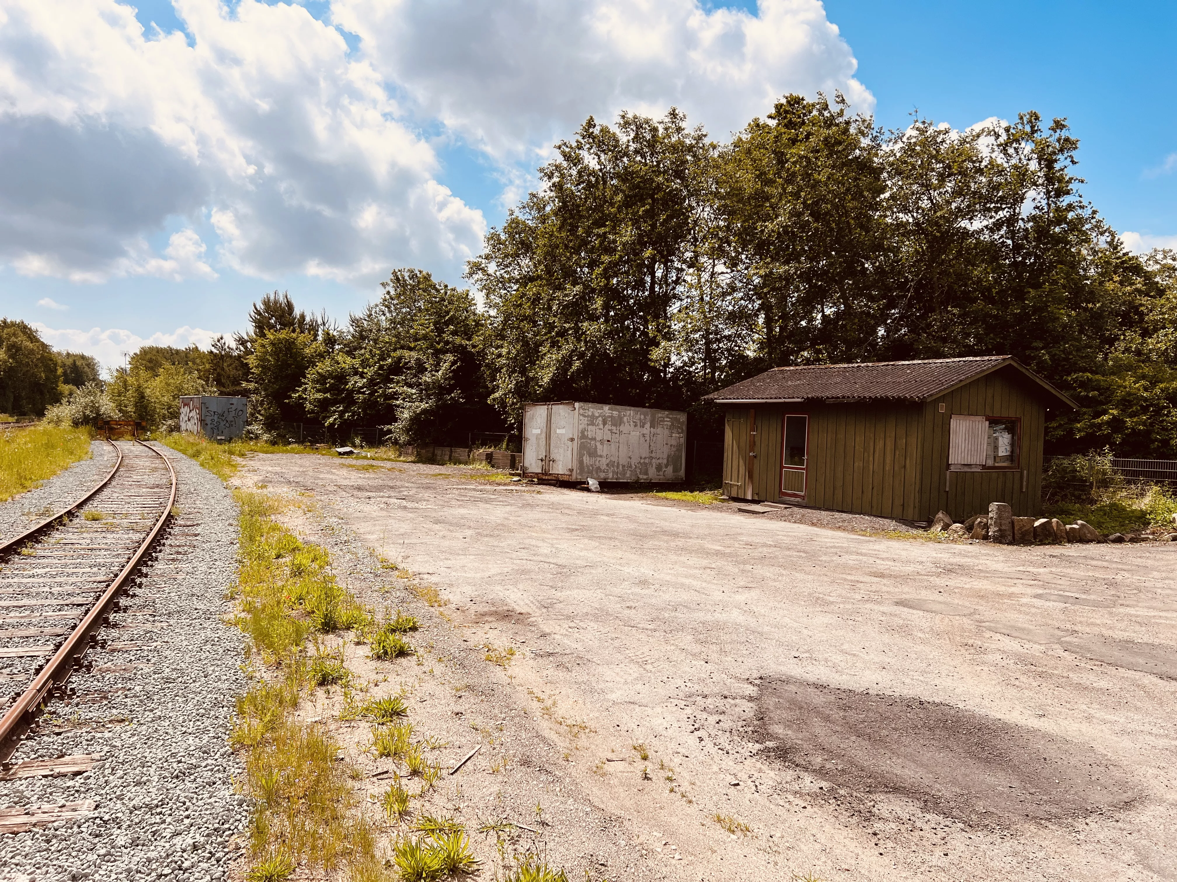 Billede af Stenstrup Stations varehus.