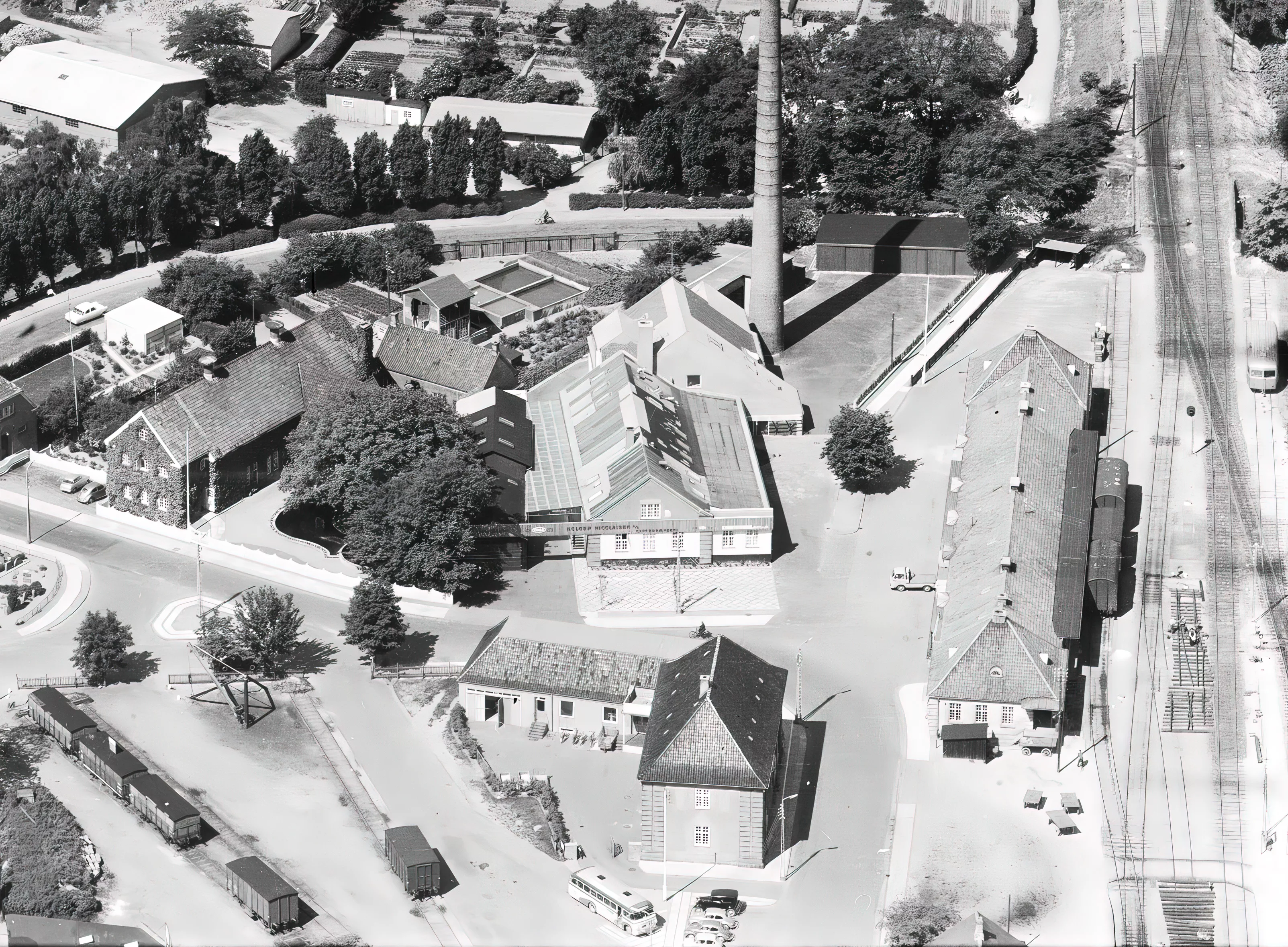 Billede af Maribo Stations varehus. Billede af Maribo Stations varehus.