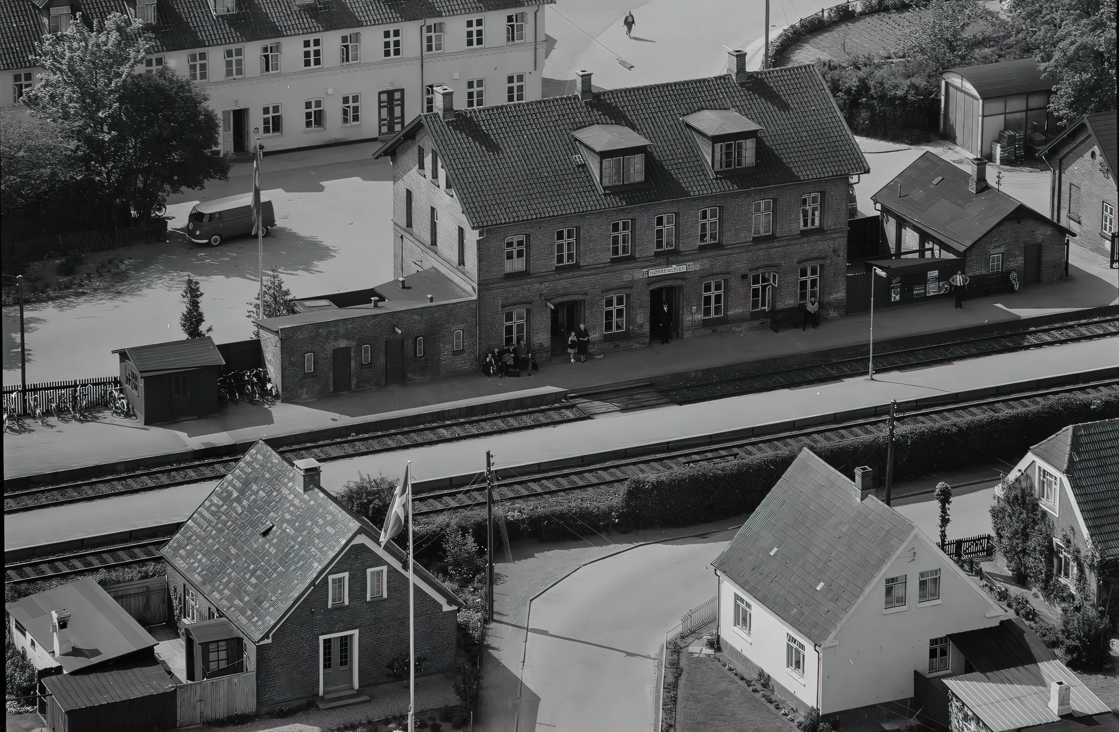 Billede af Nørre Alslev Station. Billede af Nørre Alslev Station.