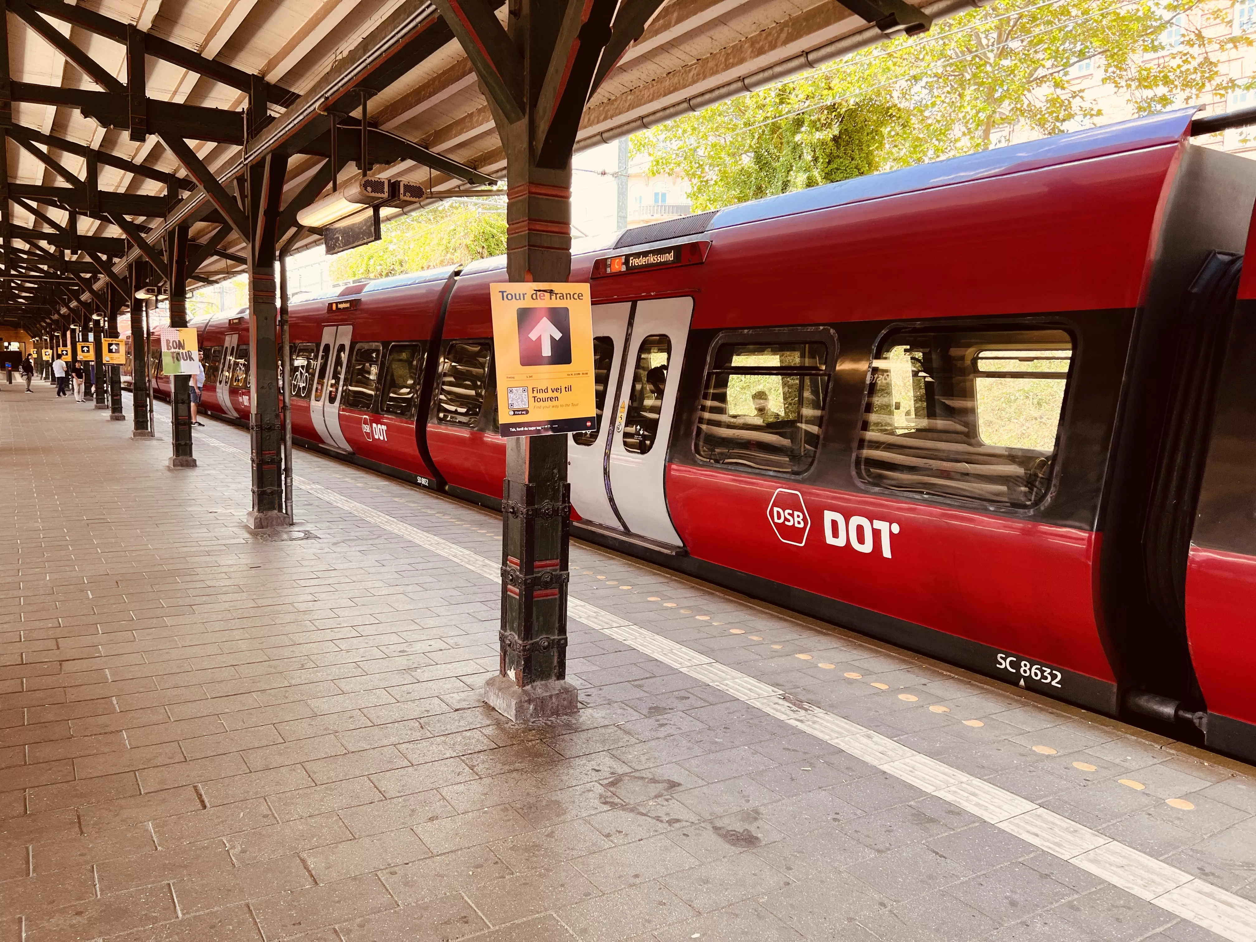 Billede af Østerport Station, som er klar til Tour De France. Billede af Østerport Station, som er klar til Tour De France.