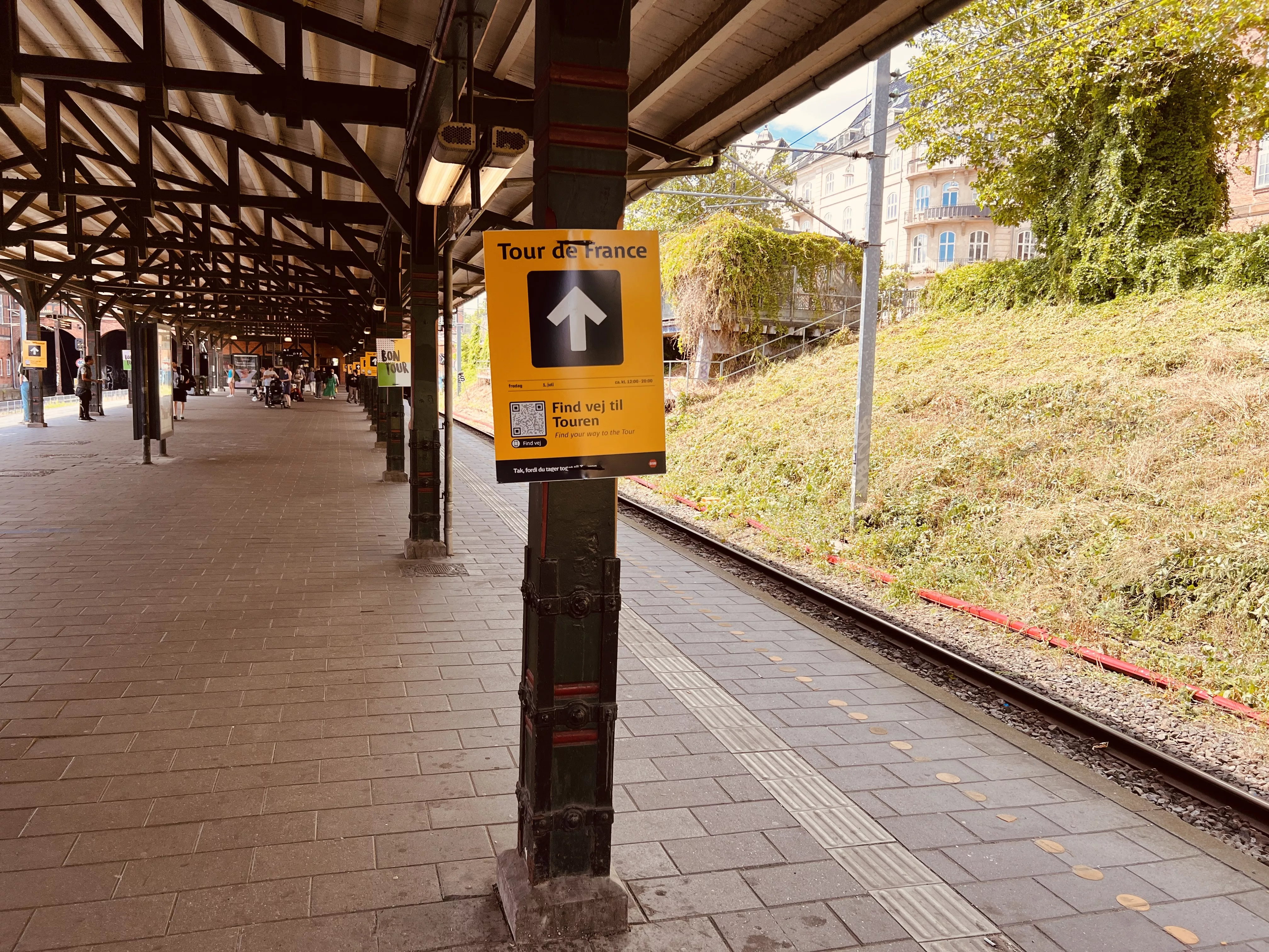 Billede af Østerport Station, som er klar til Tour De France. Billede af Østerport Station, som er klar til Tour De France.