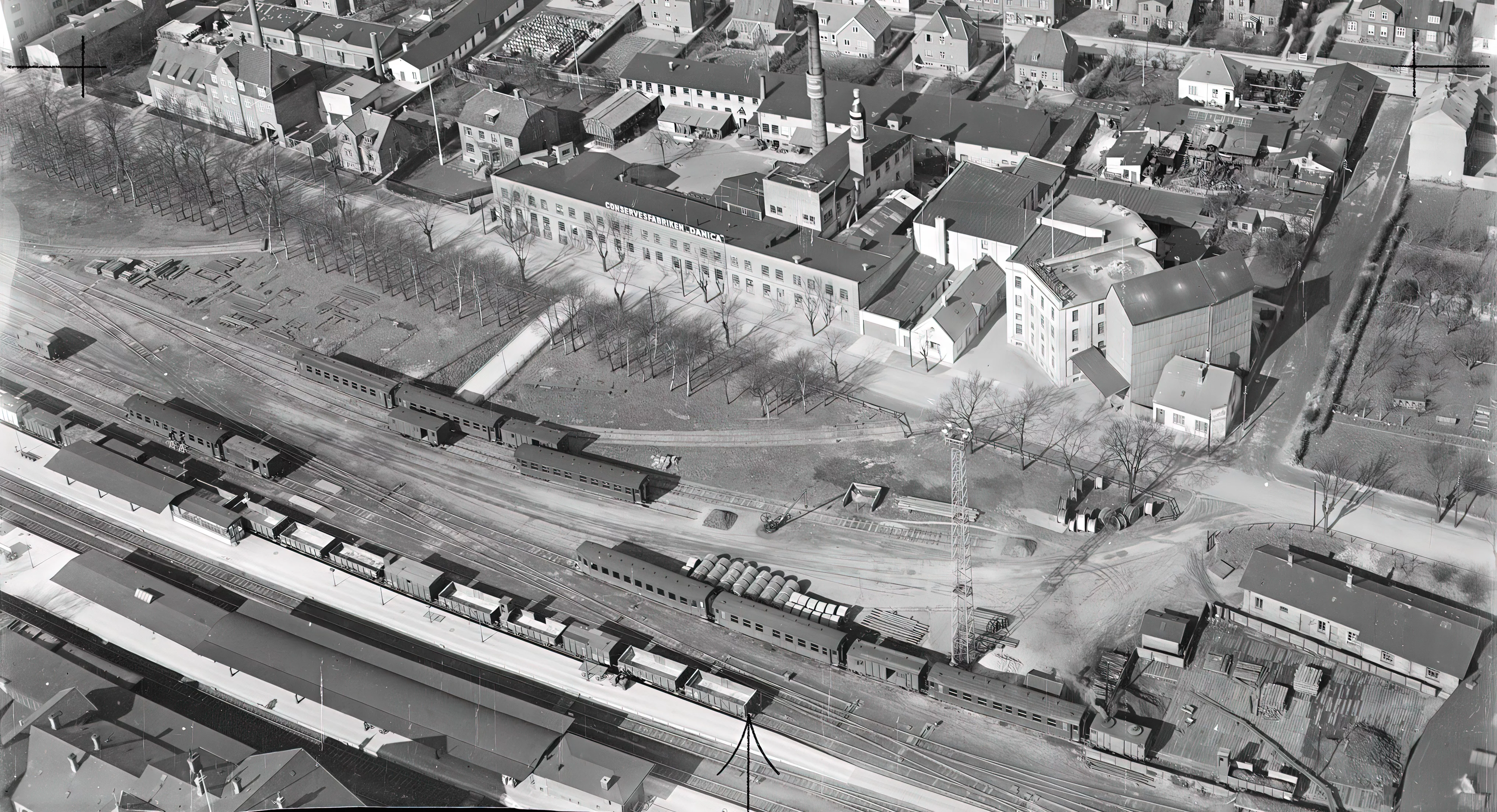 Billede af Slagelse Stations sporareal. Billede af Slagelse Stations sporareal.