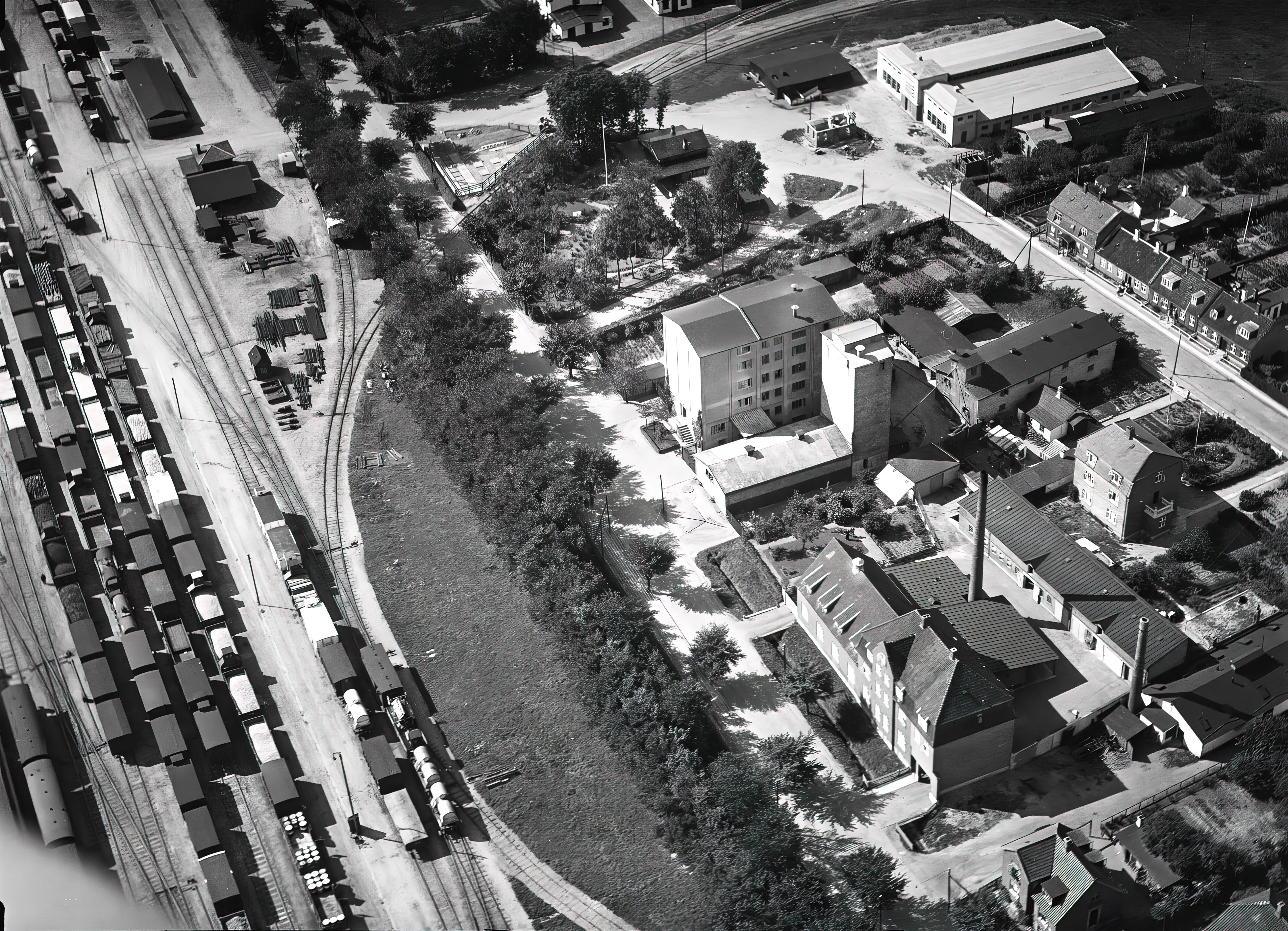 Billede af Slagelse Stations sporareal. Billede af Slagelse Stations sporareal.