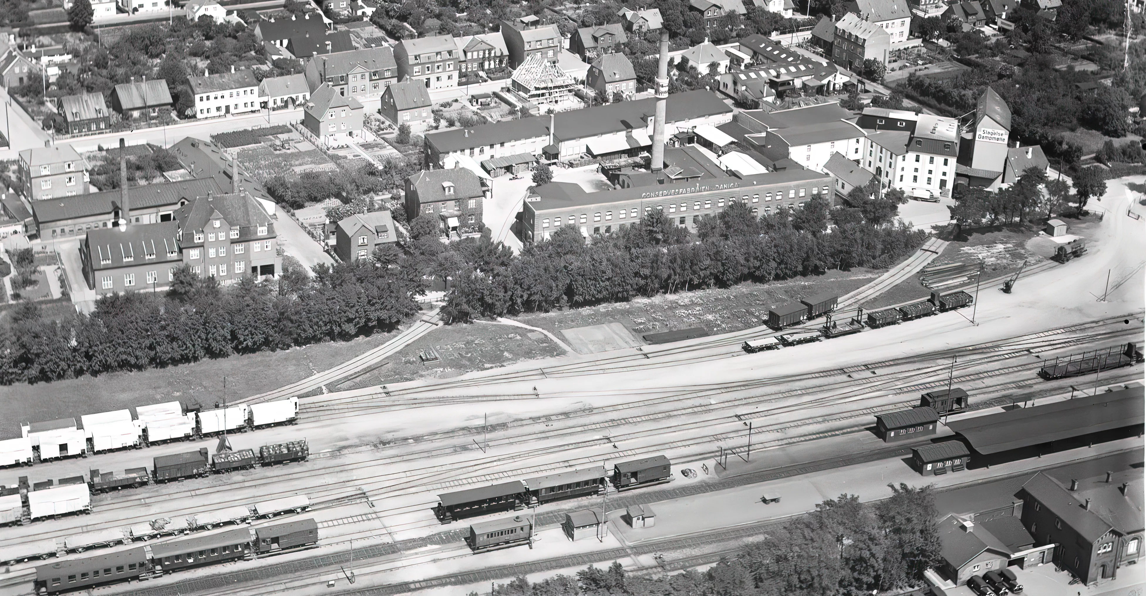 Billede af Slagelse Stations sporareal. Billede af Slagelse Stations sporareal.