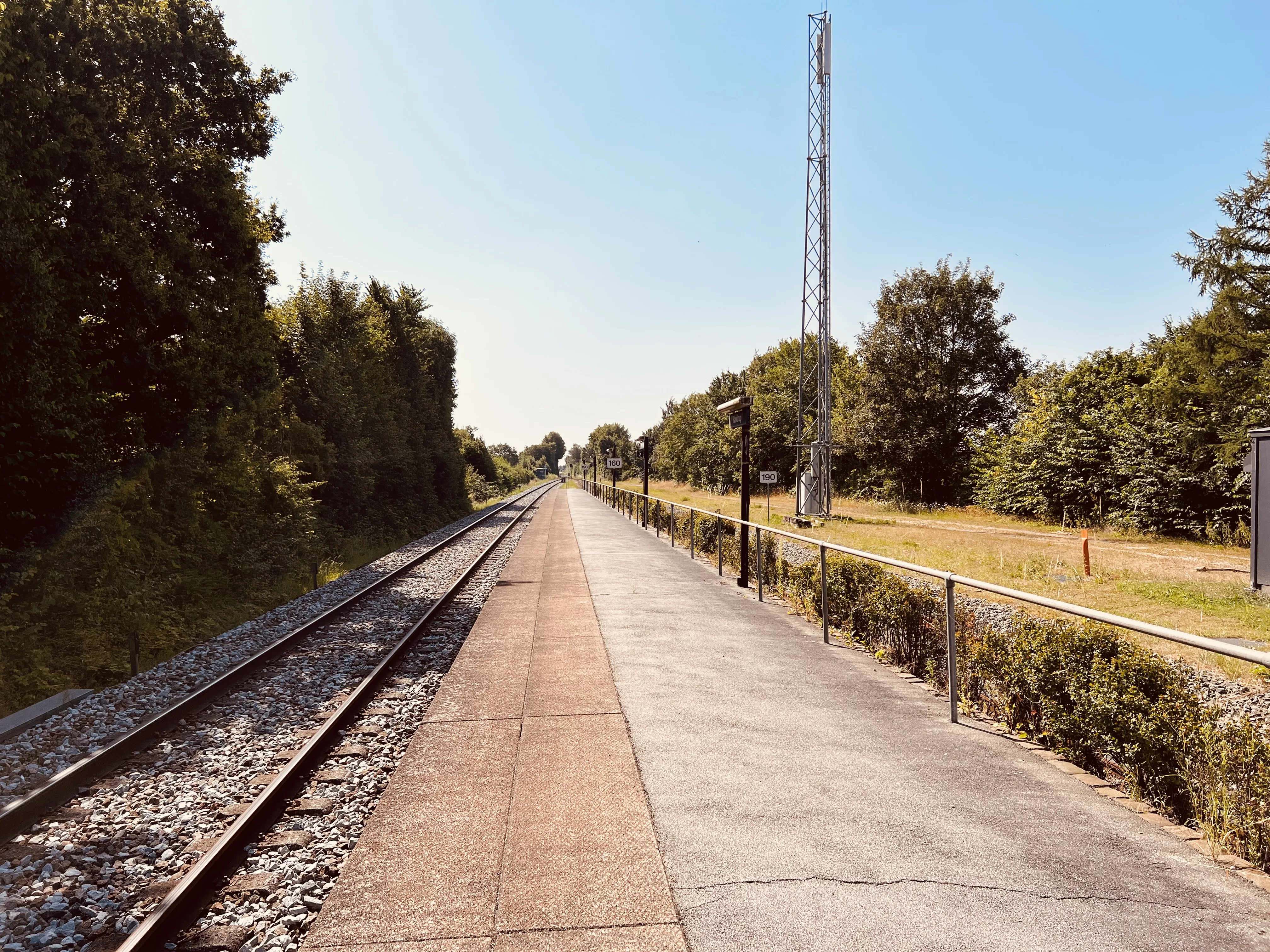 Billede af Havdrup Stations ind og udkørsel.