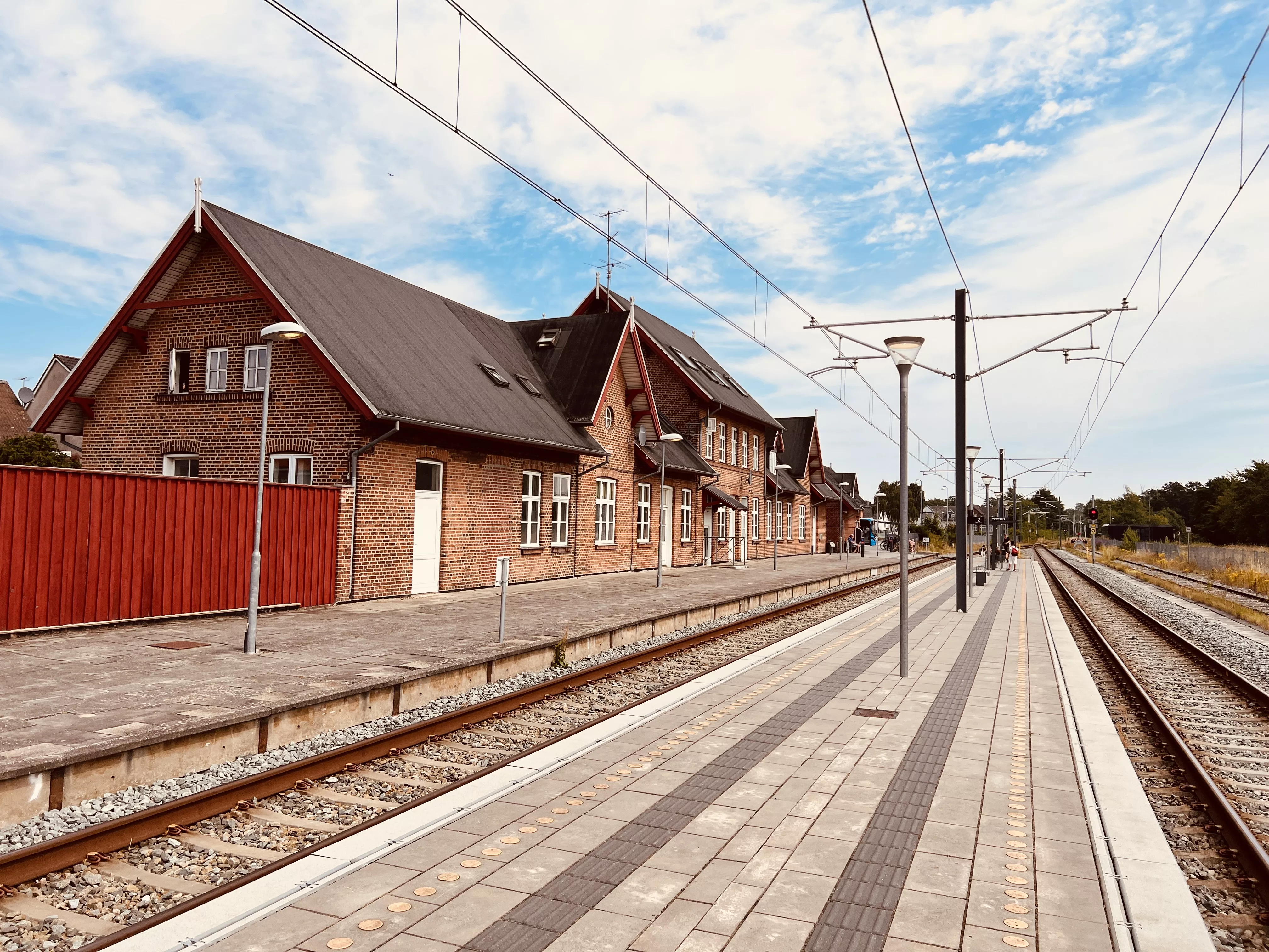 Billede af Ryomgård Letbanestation.