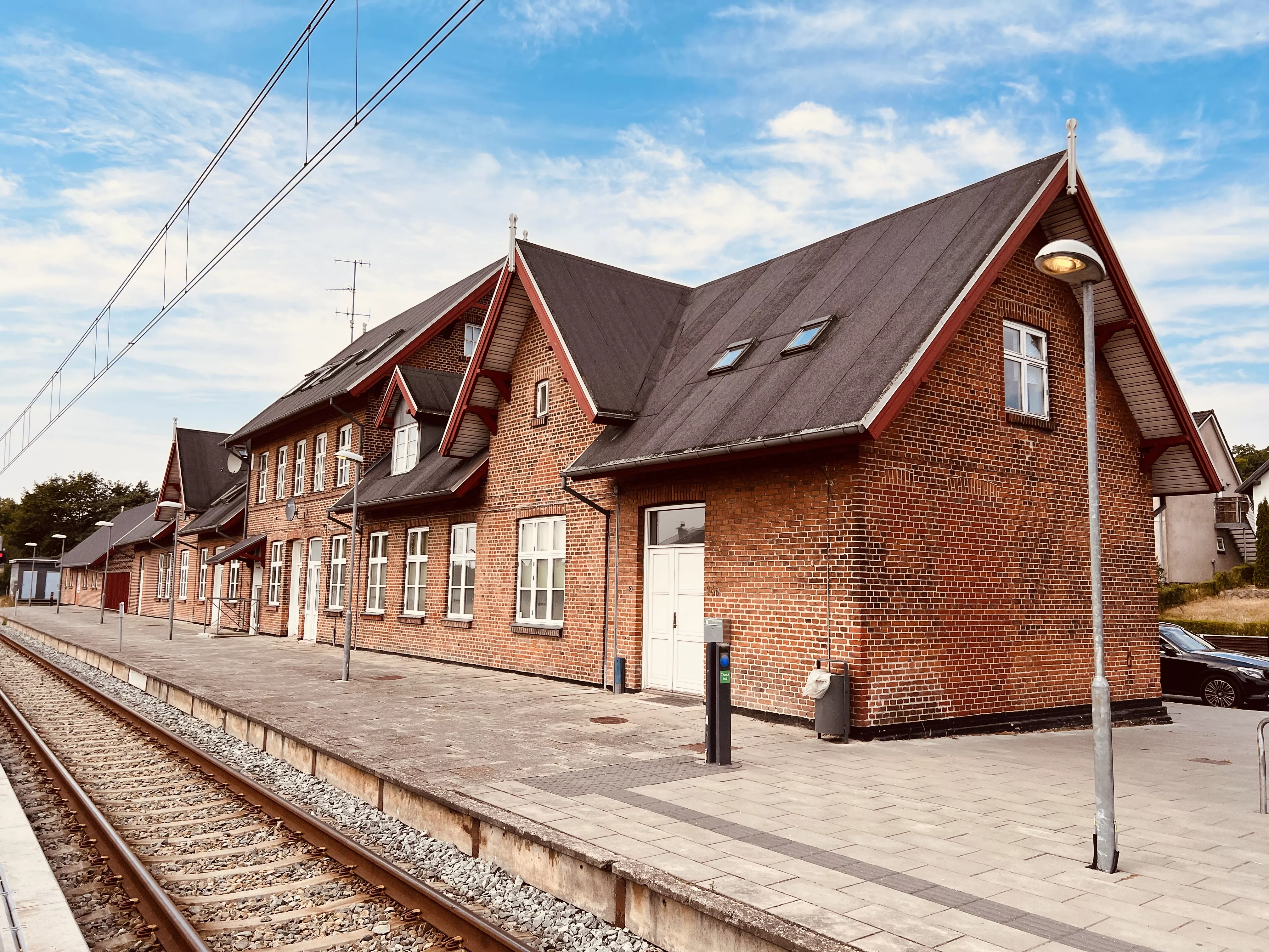 Billede af Ryomgård Letbanestation.