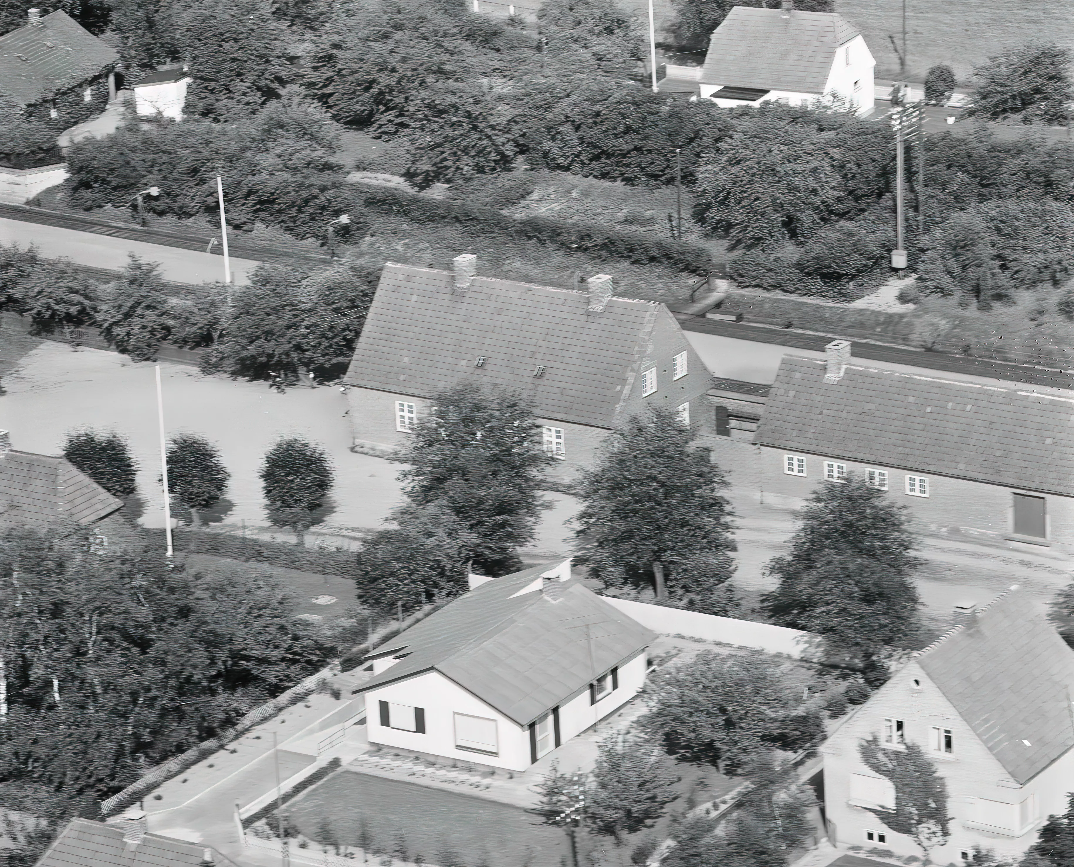 Billede af Bråby Station, som blev nedsat til Bråby Trinbræt i 1960.