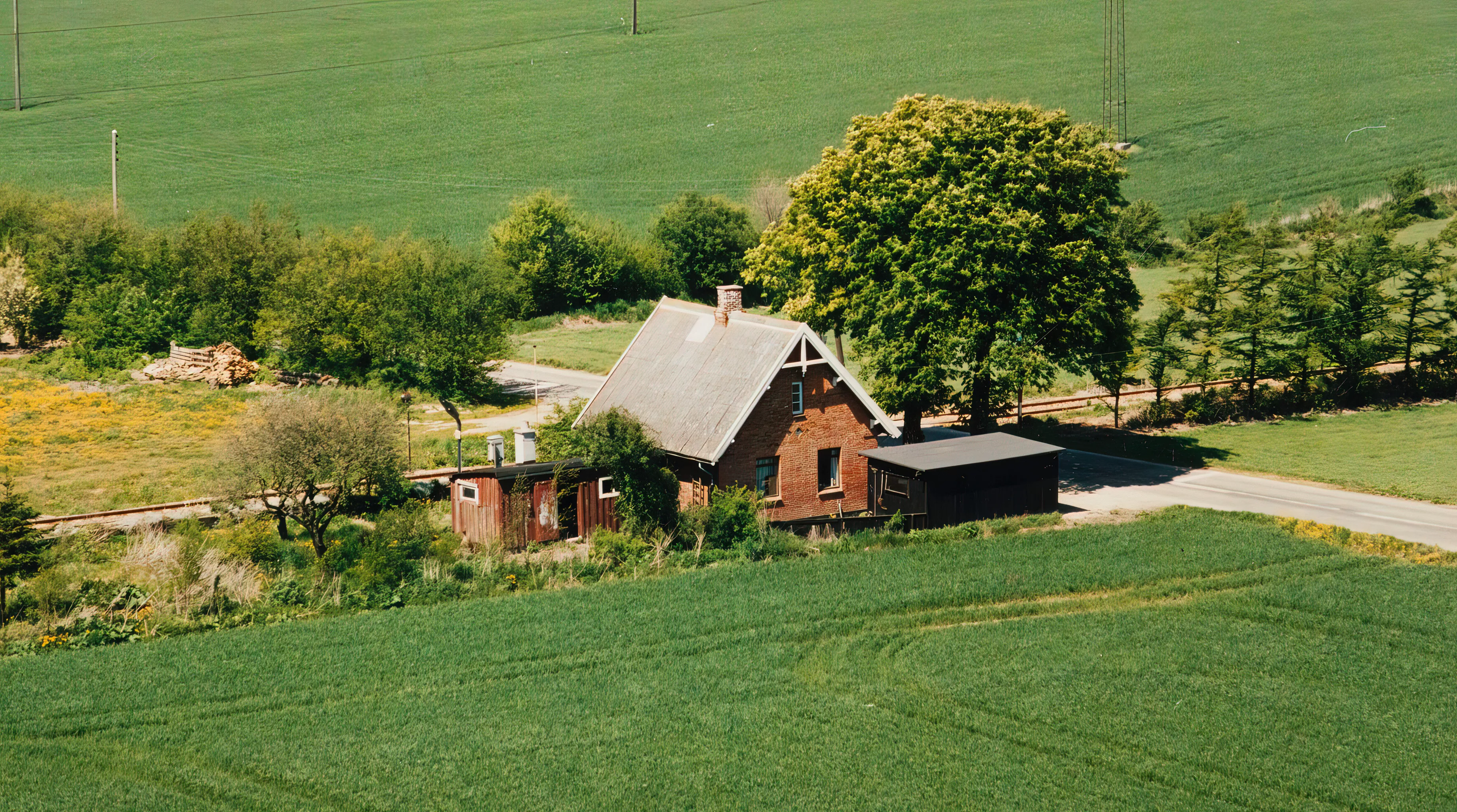 Billede af vogterhus 6, som var Store Linde Billetsalgssted.