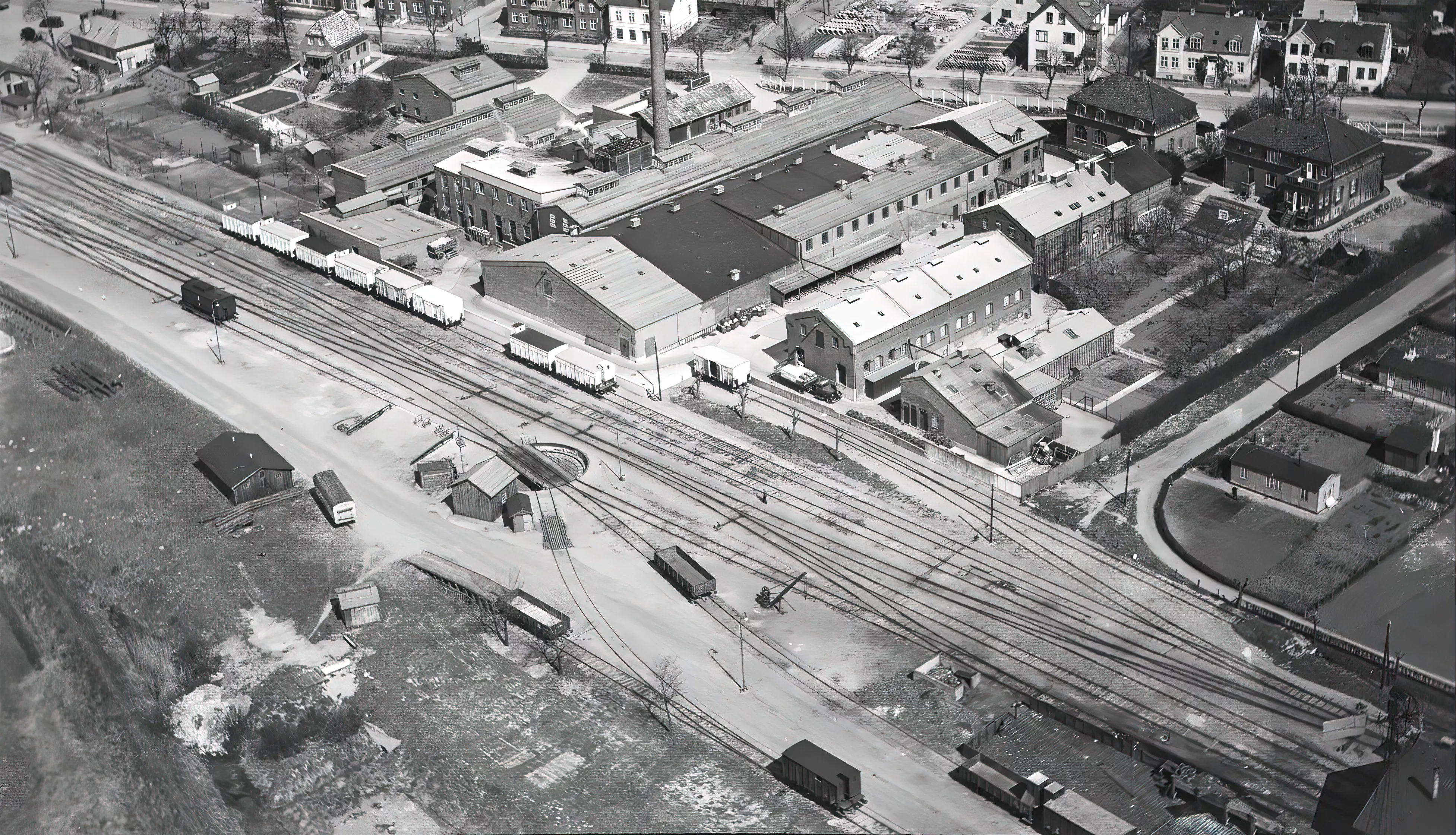 Billede af sporarealet ved Frederikssund Station. Billede af sporarealet ved Frederikssund Station.