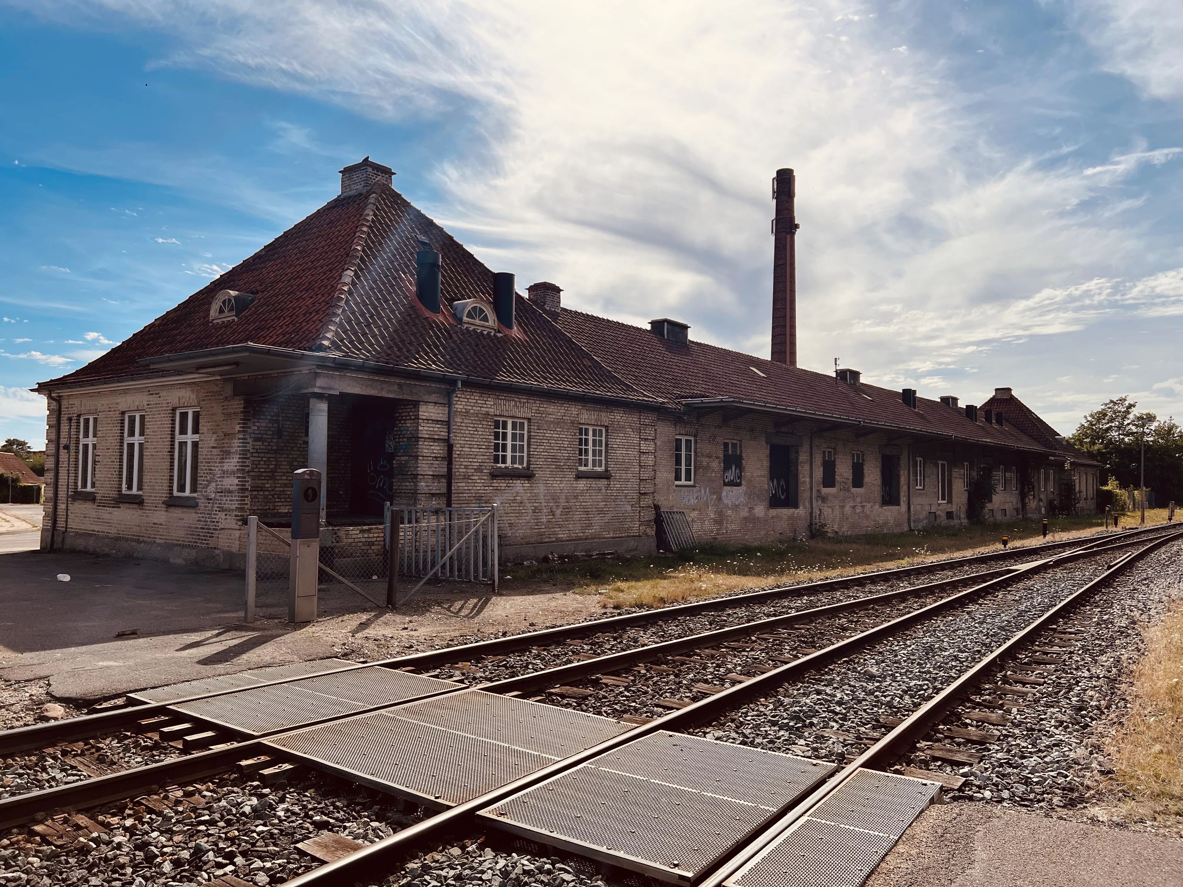 Billede af Maribo Stations varehus. Billede af Maribo Stations varehus.