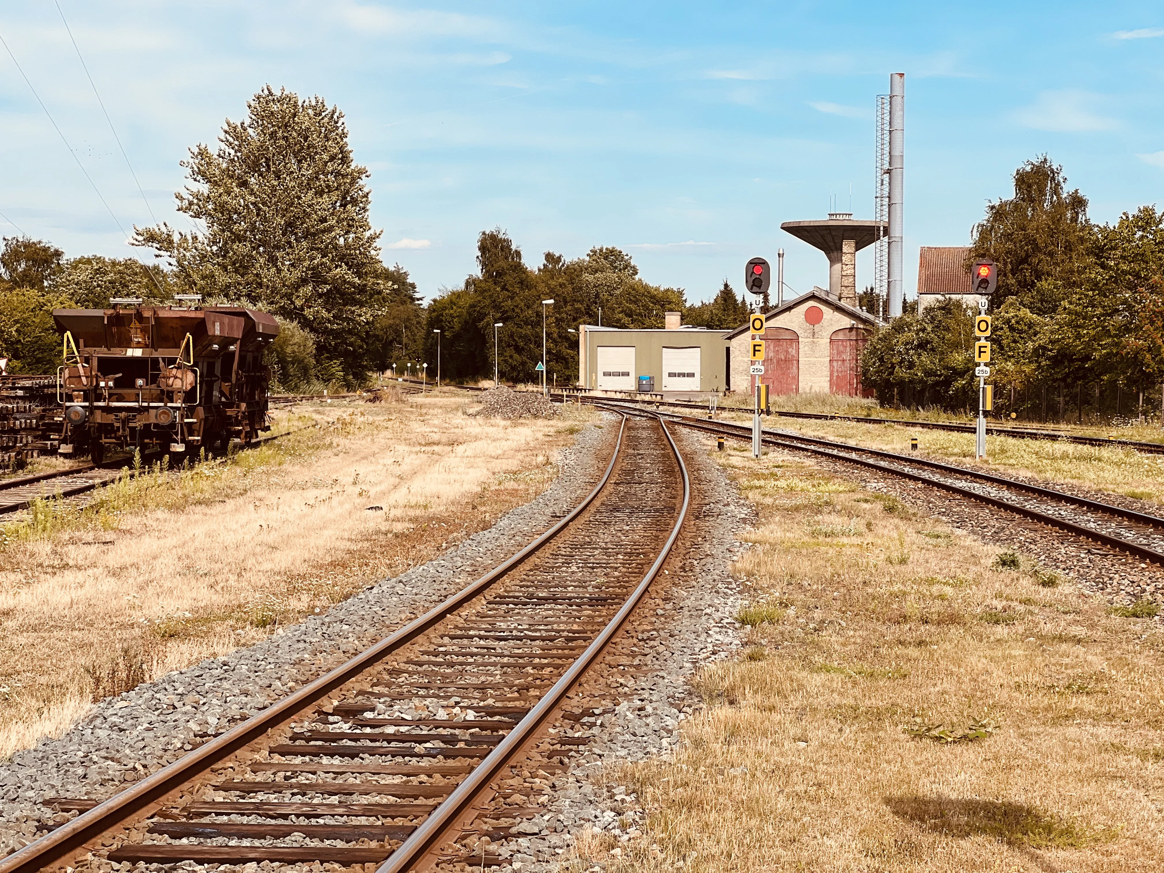 Billede af Maribo Stations remise.