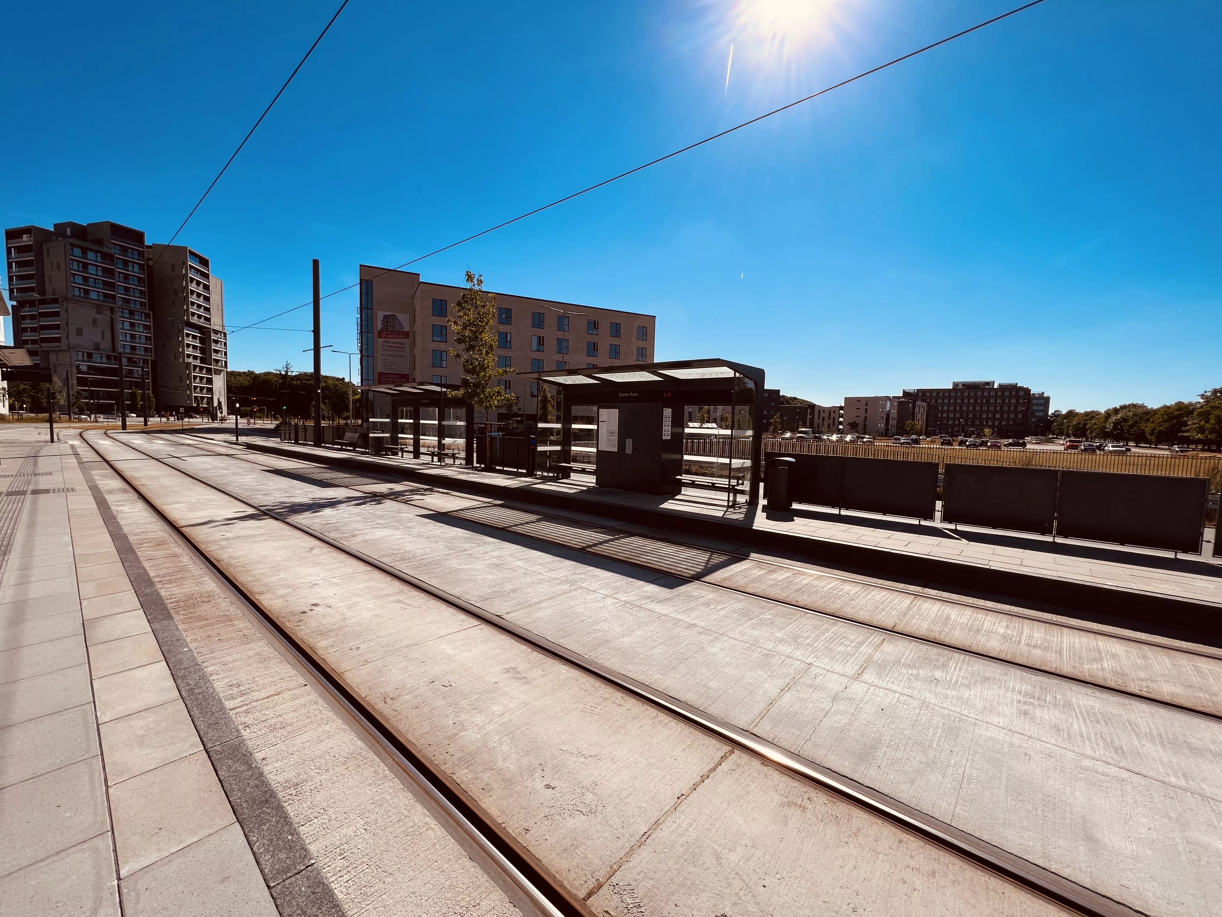 Billede af Cortex Park Letbanestation. Billede af Cortex Park Letbanestation.