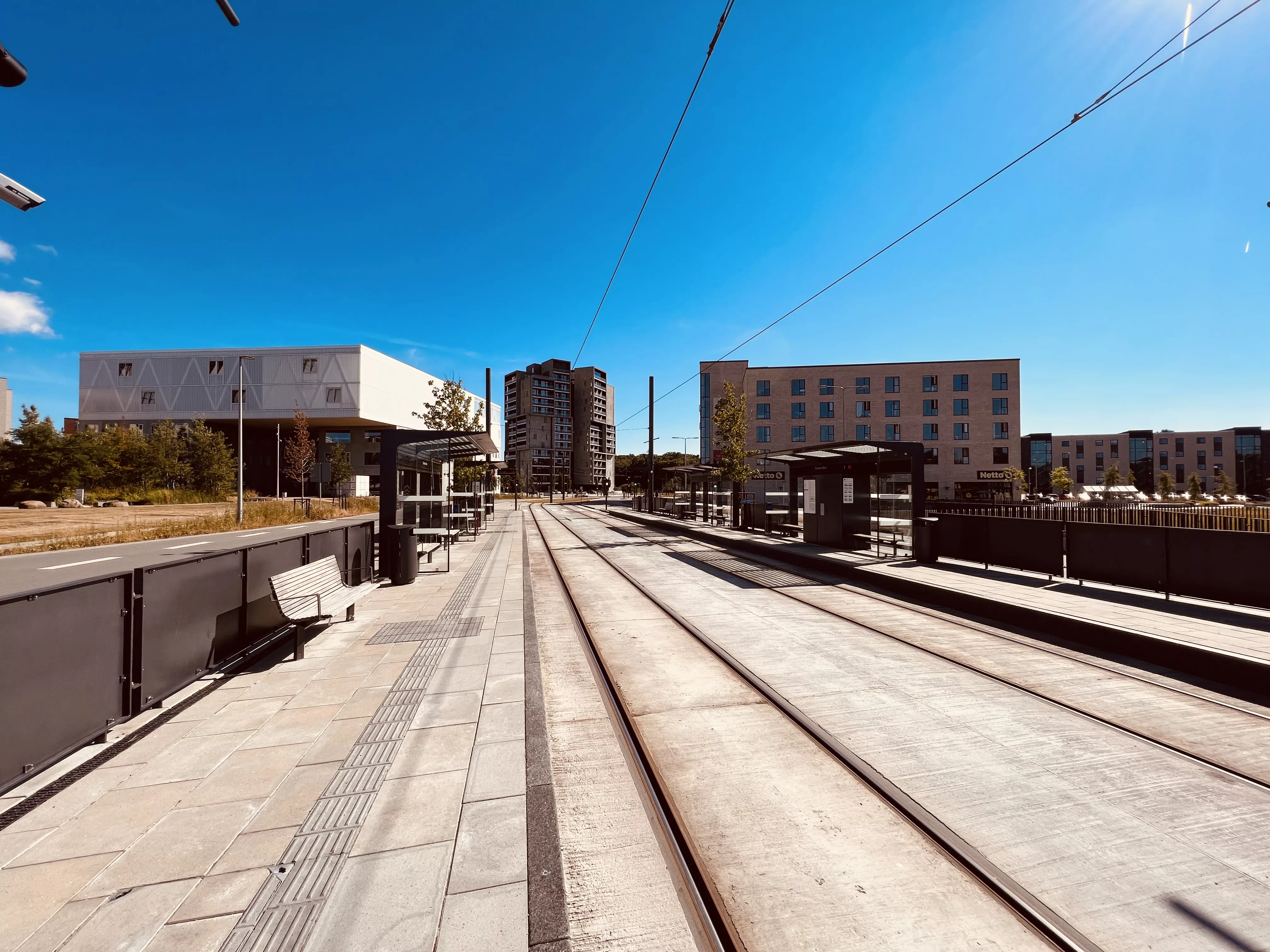 Billede af Cortex Park Letbanestation. Billede af Cortex Park Letbanestation.