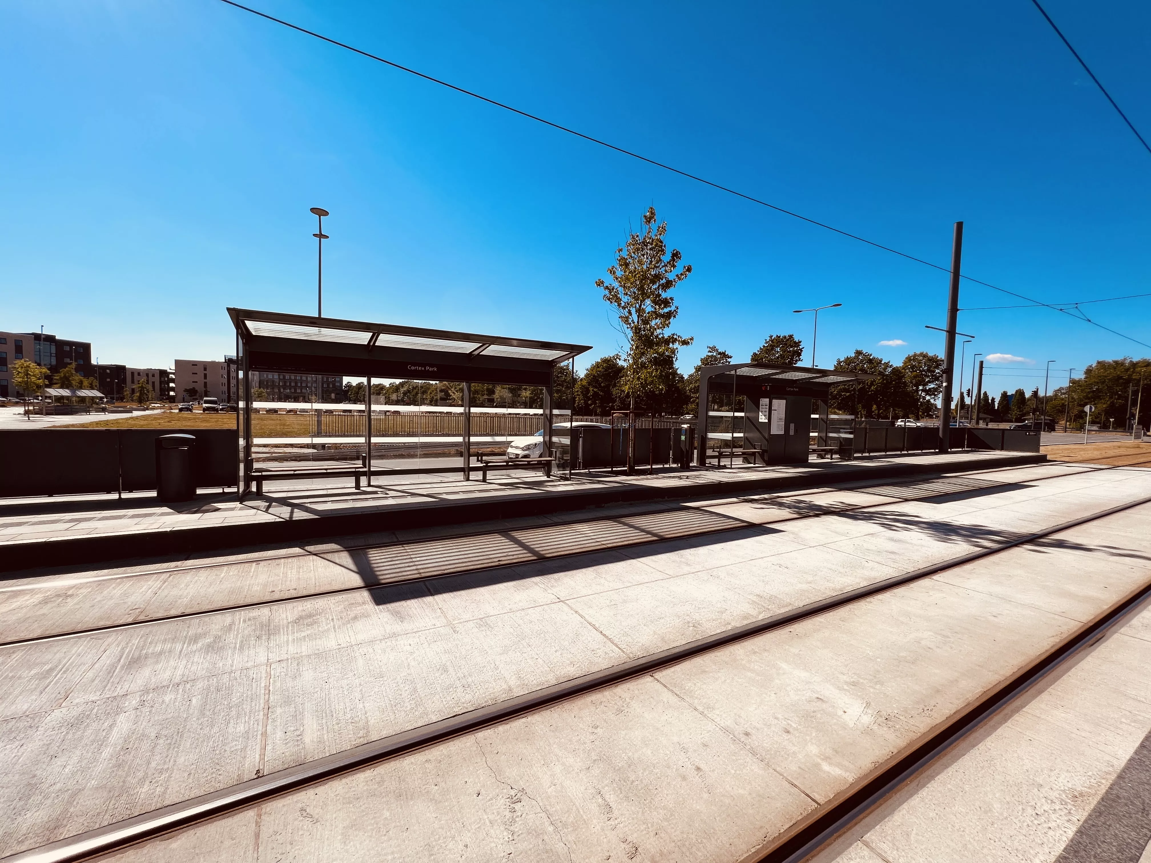 Billede af Cortex Park Letbanestation. Billede af Cortex Park Letbanestation.