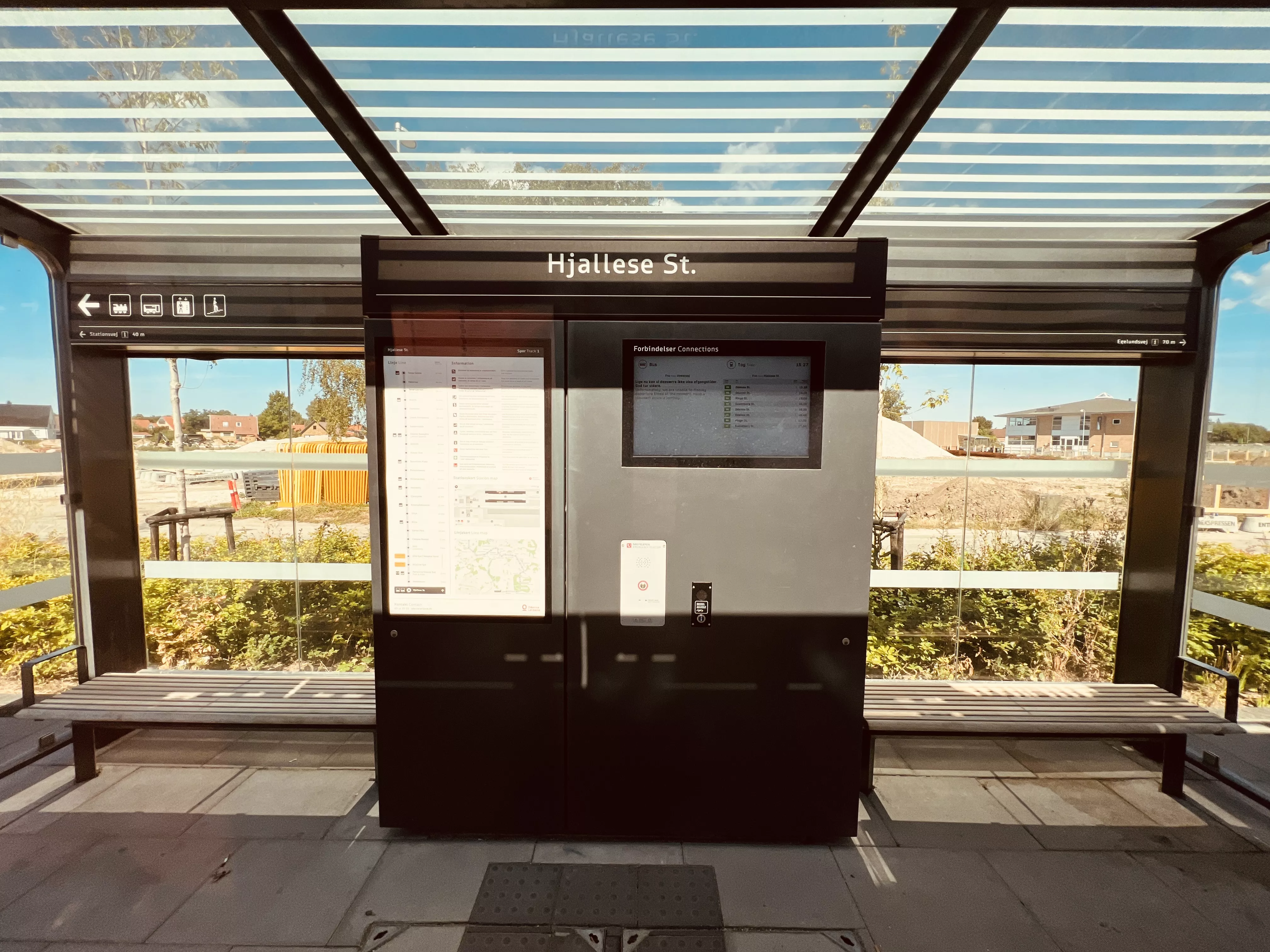 Billede af Hjallese Letbanestation. Billede af Hjallese Letbanestation.