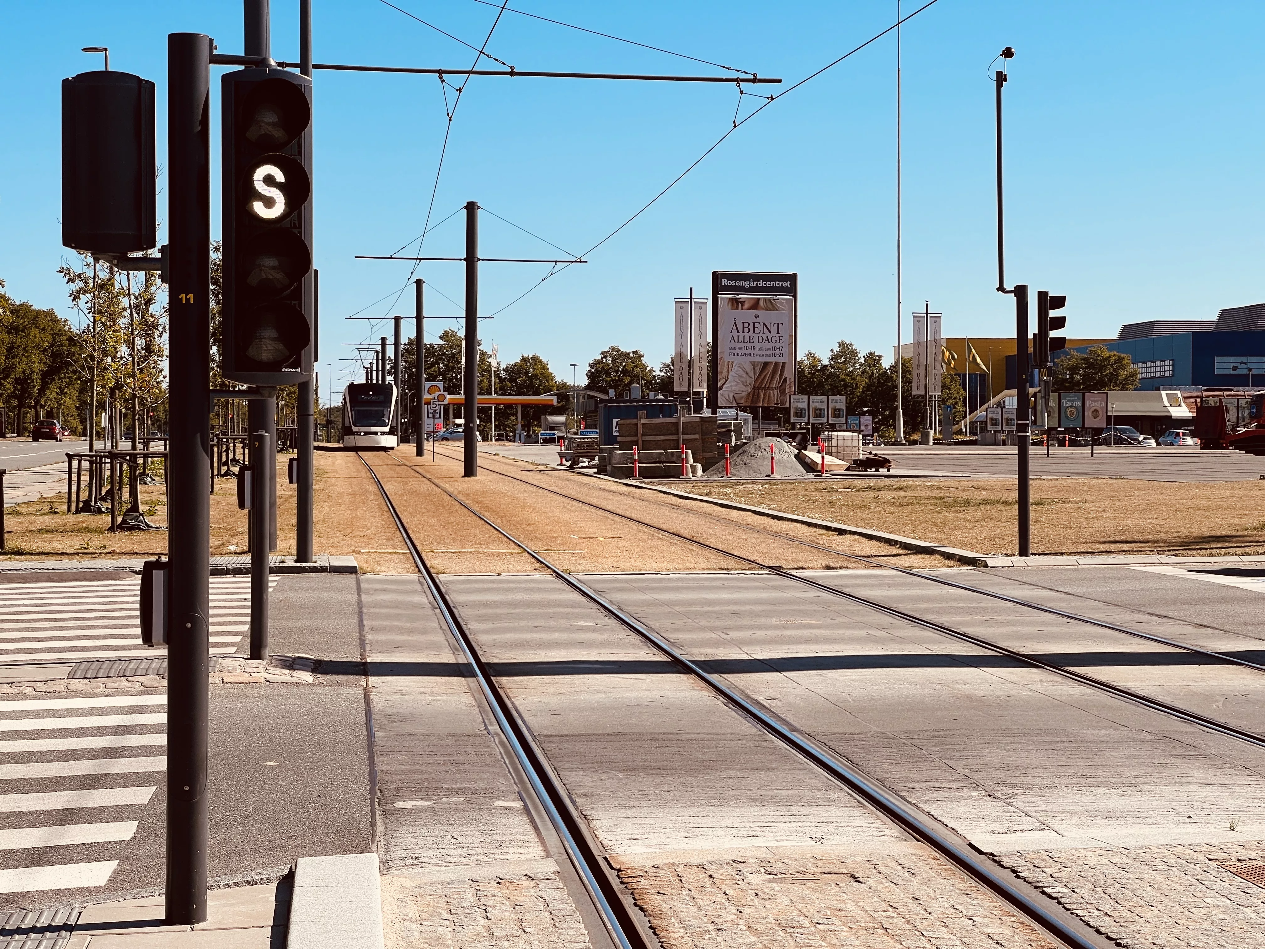 Billede af Rosengårdcentret Letbanestation.