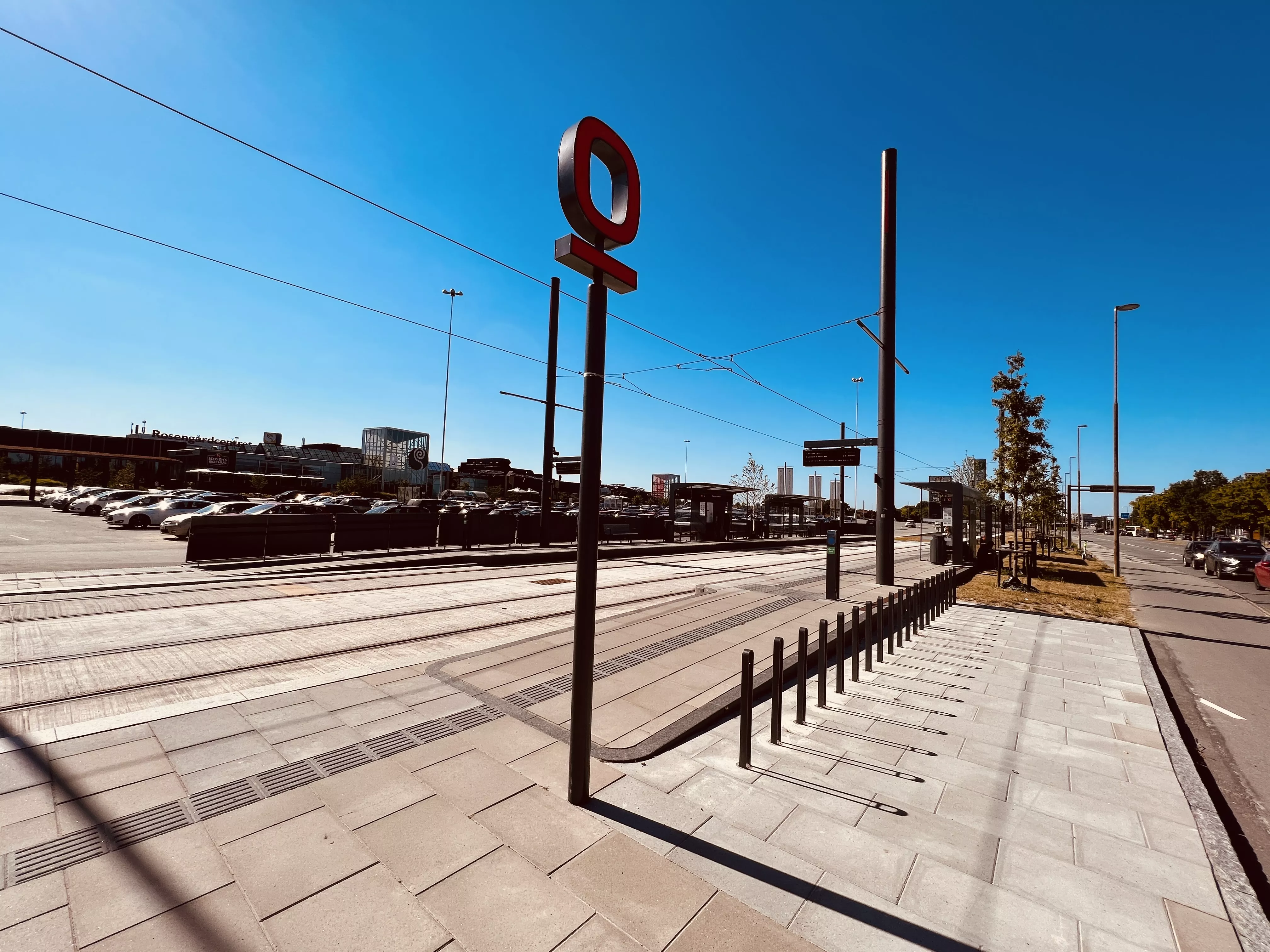 Billede af Rosengårdcentret Letbanestation.