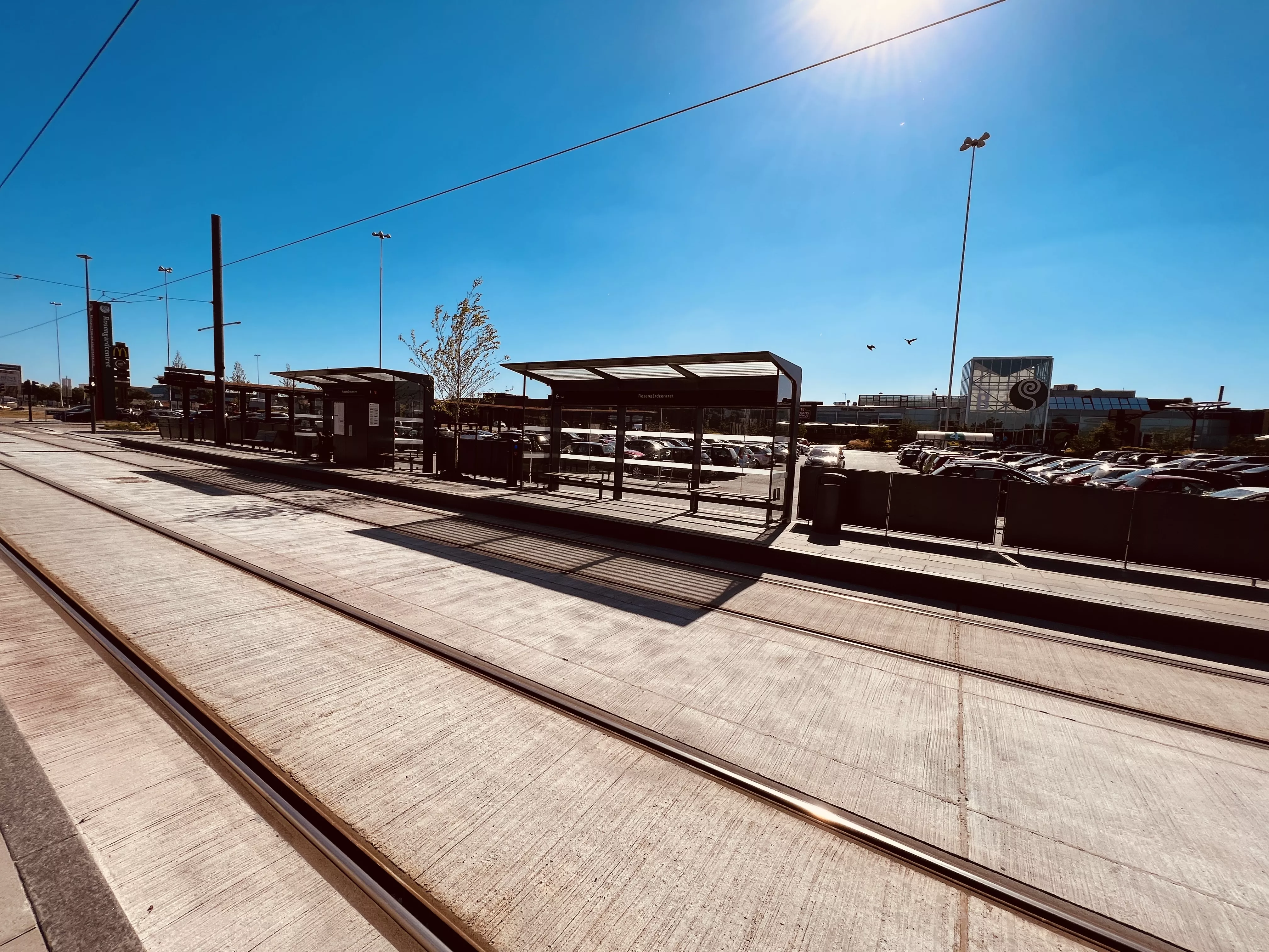 Billede af Rosengårdcentret Letbanestation.